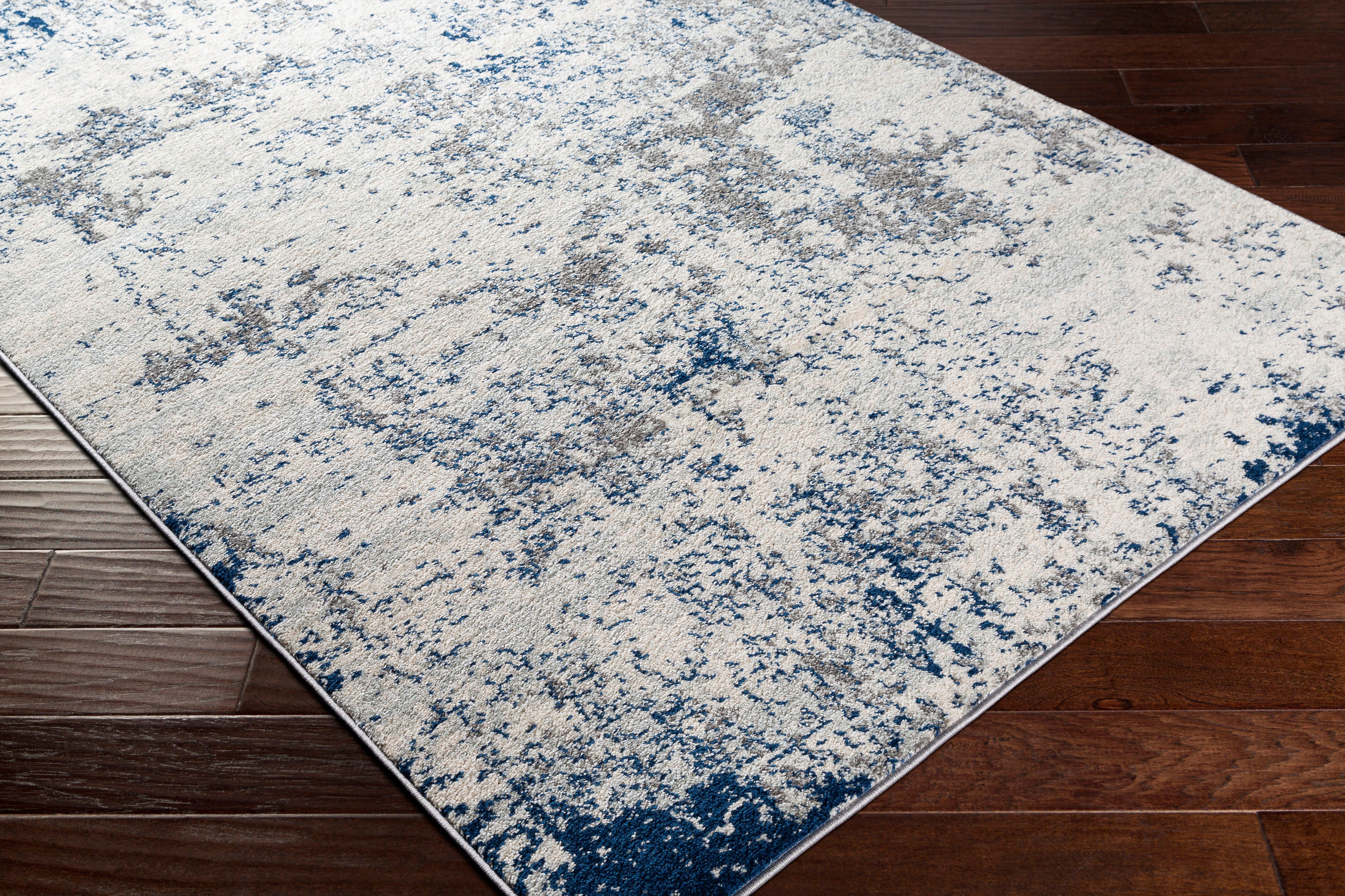 Surya Sunderland Modern Area Rug, Dark Blue/Gray, large