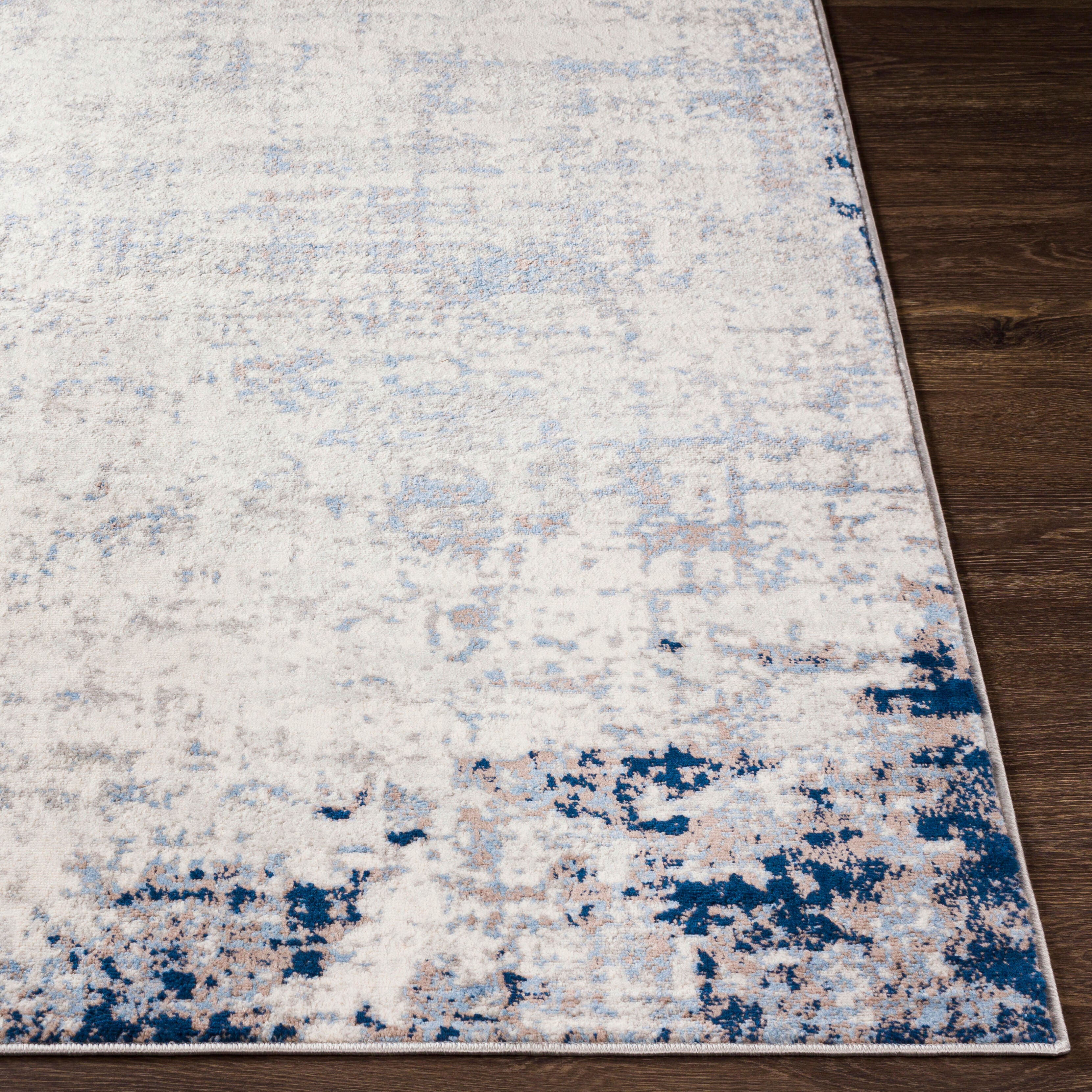 Surya Roma Modern Area Rug, Dark Blue, large