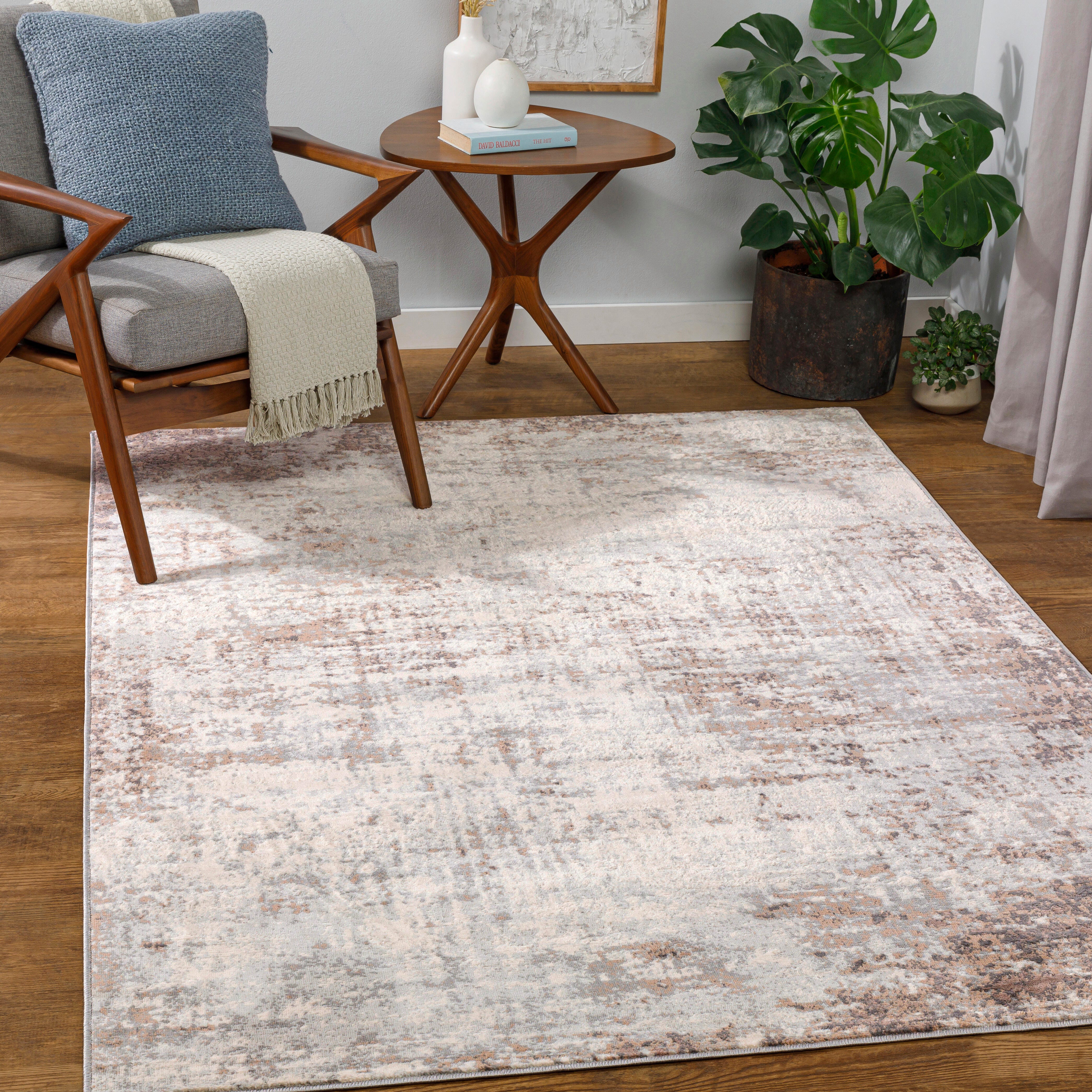 Surya Roma Modern Area Rug, Camel, rollover