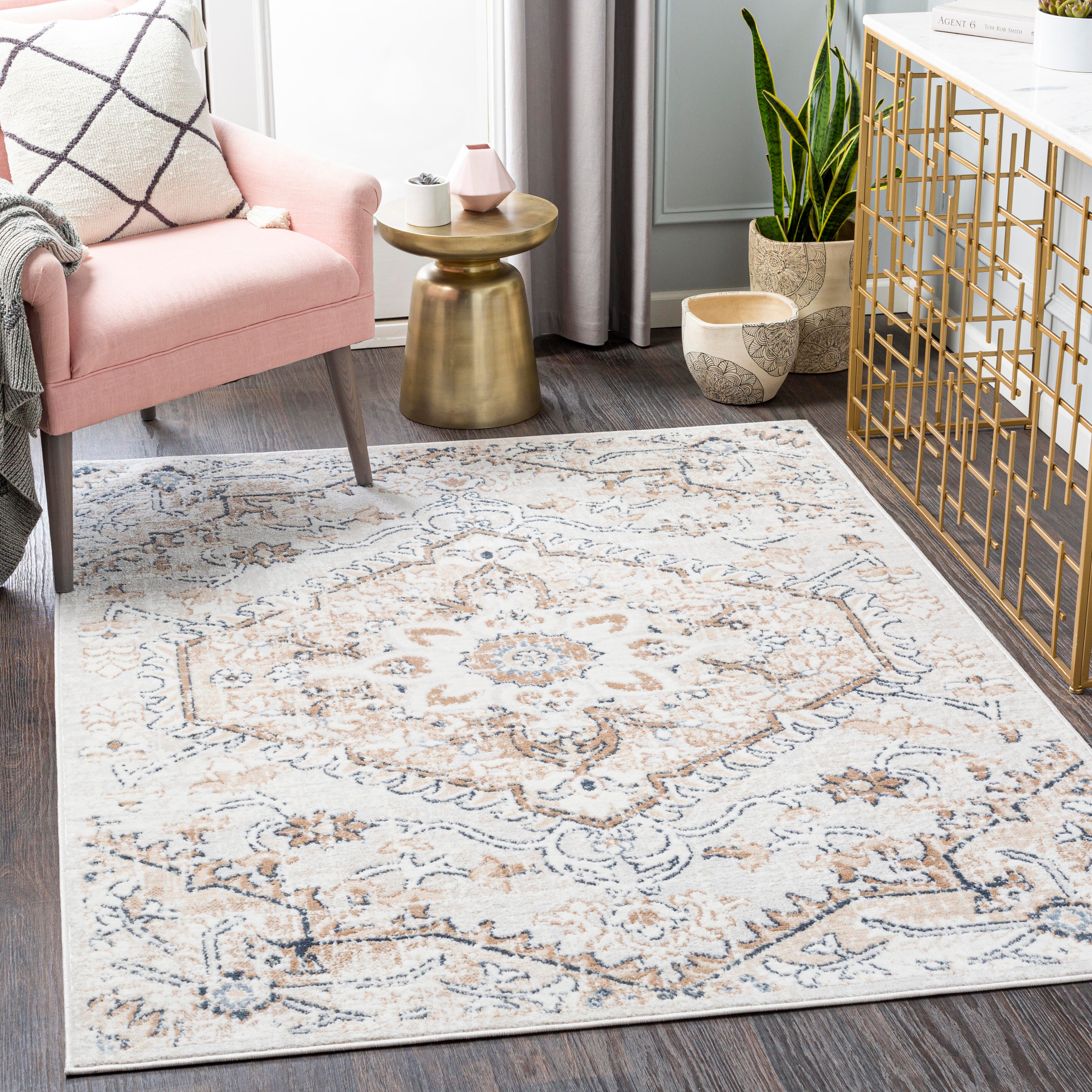 Surya St tropez Traditional Area Rug, Tan/Gray, rollover