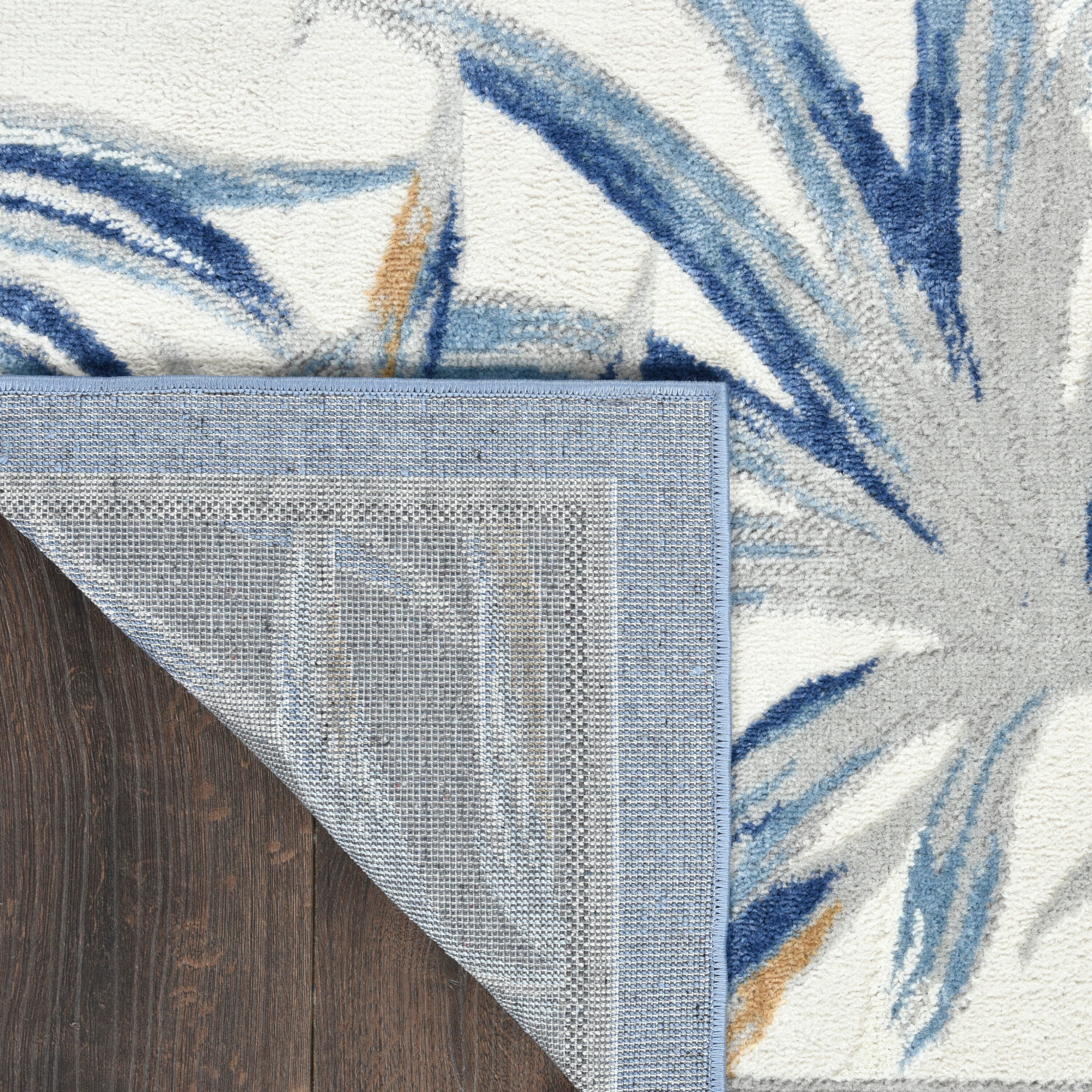 Nourison Home Reef Seaside 5'3" x 7'3" Area Rug, Ivory Blue, large