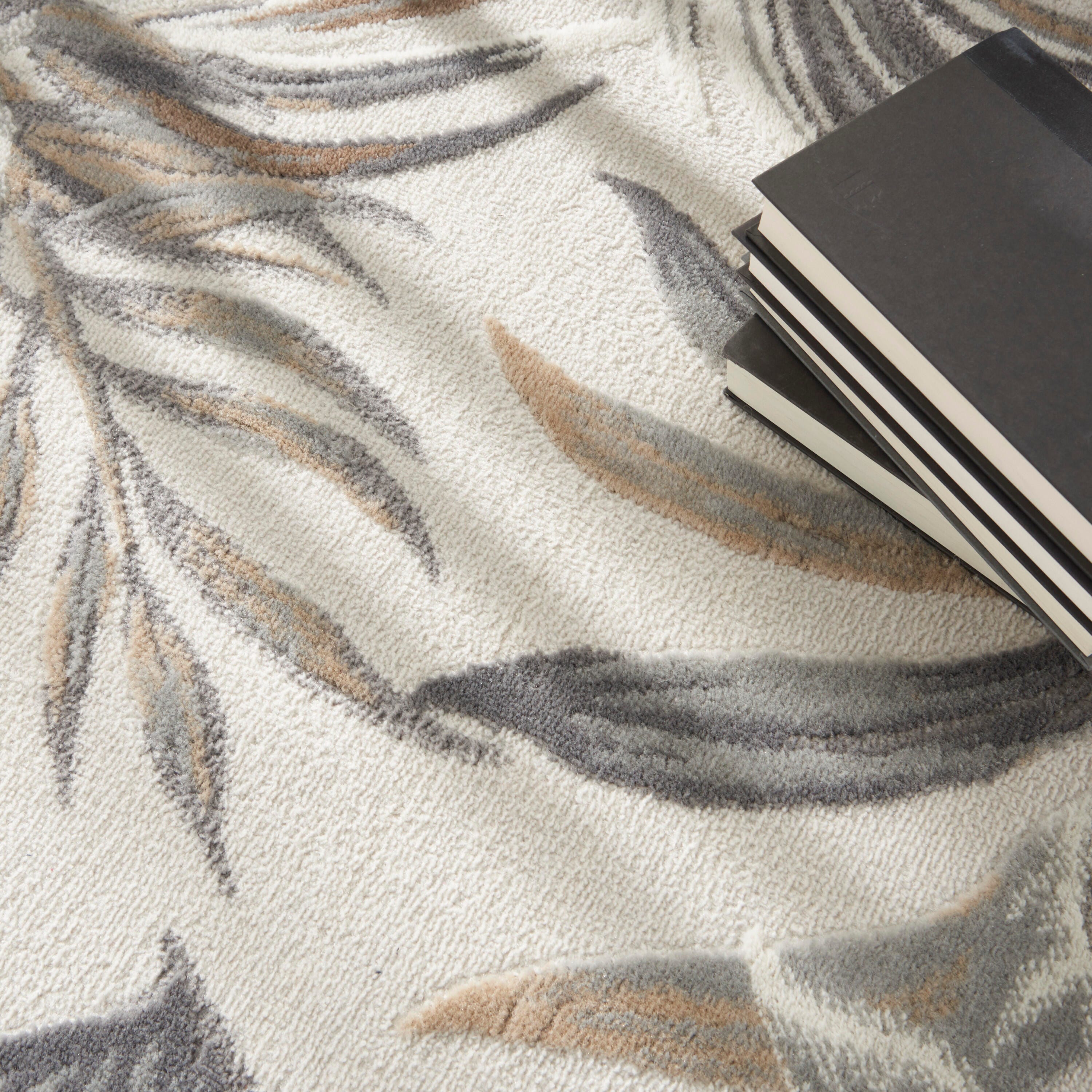 Nourison Home Reef Seaside 5'3" x 7'3" Area Rug, Ivory/Gray, large
