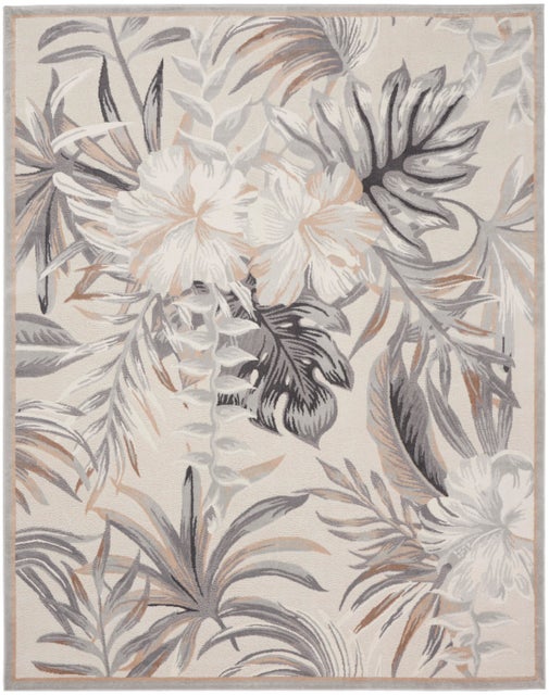 Nourison Home Reef Seaside 7'10" x 9'10" Area Rug, Ivory/Gray