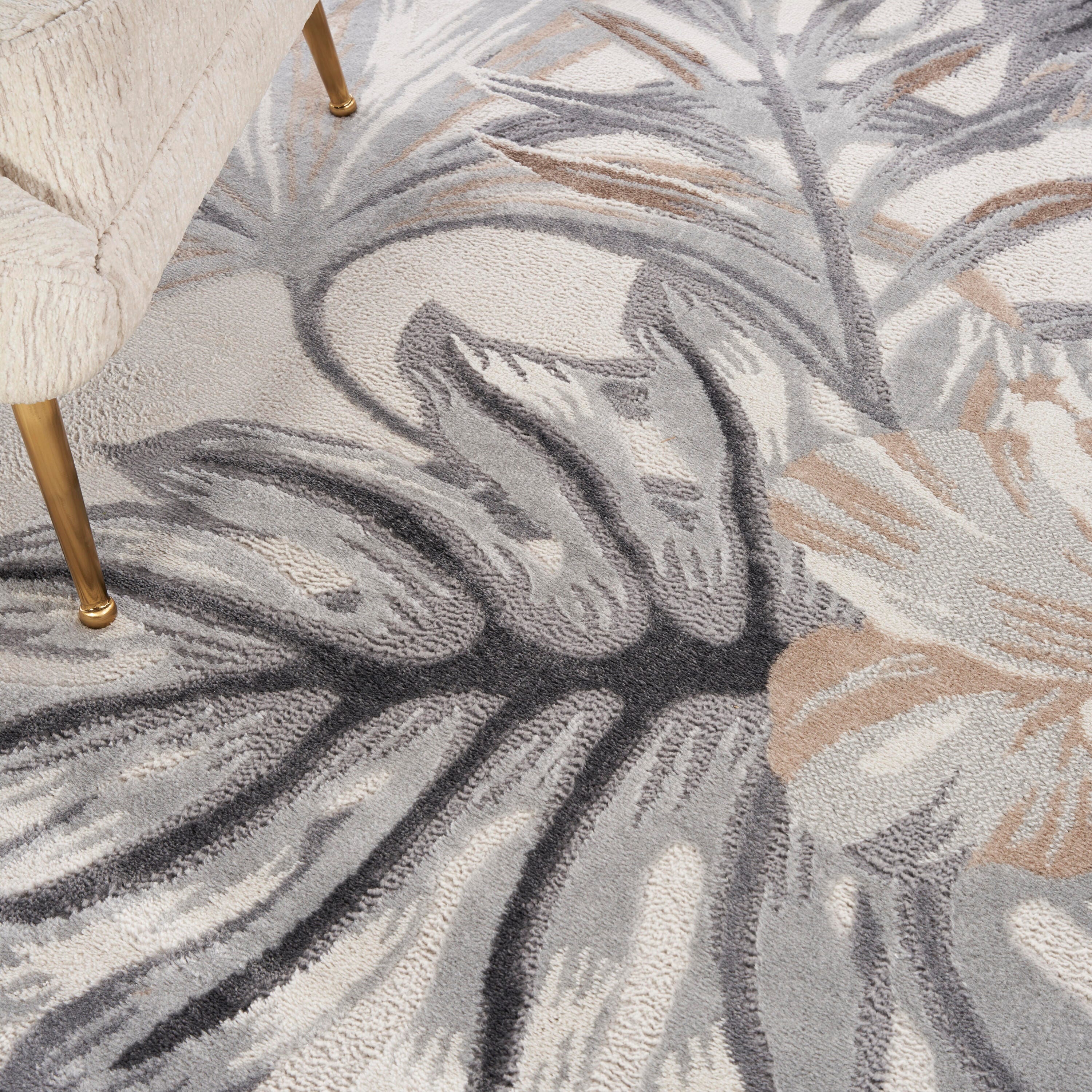 Nourison Home Reef Seaside 7'10" x 9'10" Area Rug, Ivory/Gray, large