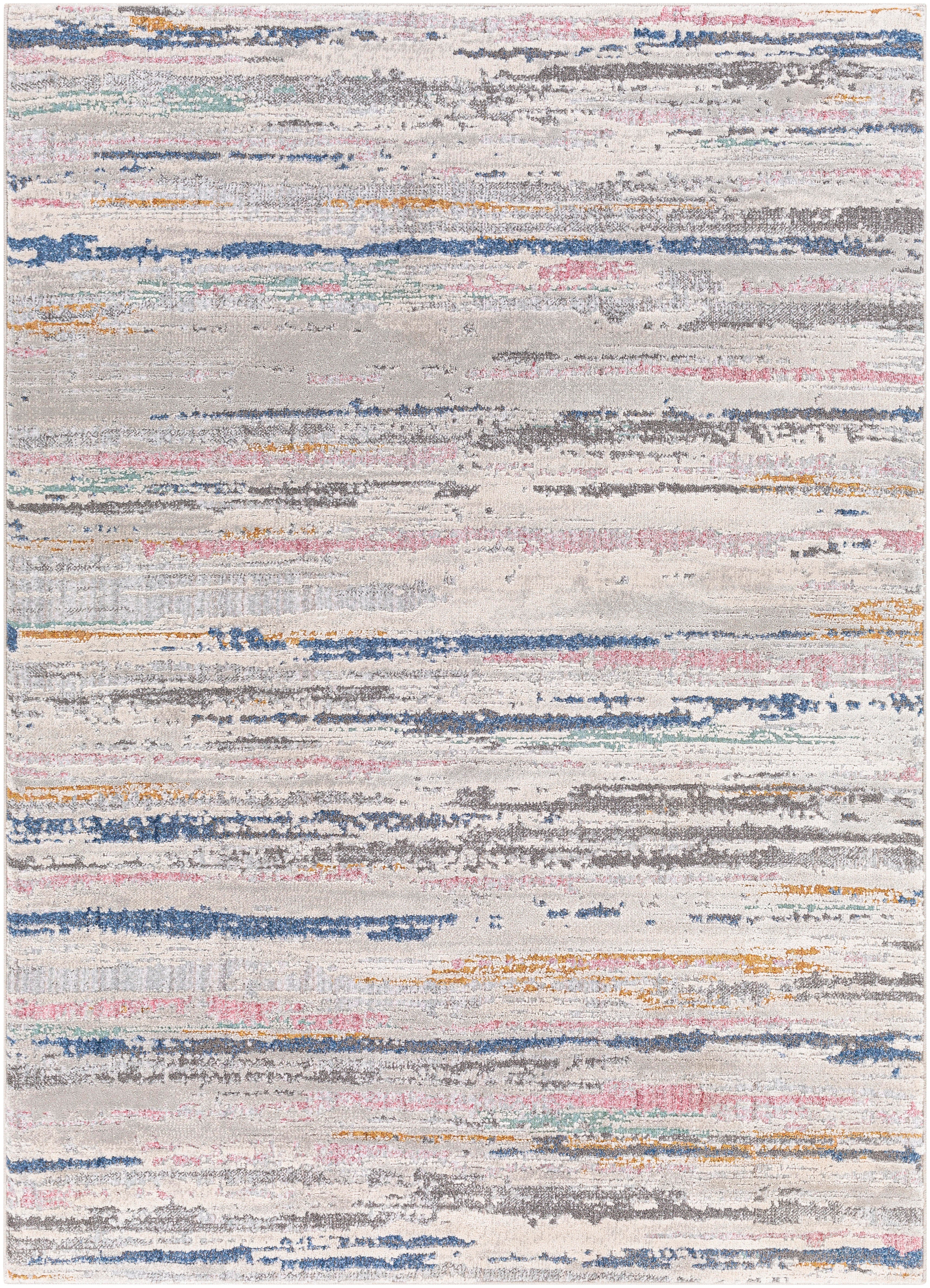 Surya Lagos 7'10" x 10' Ultramodern Area Rug, Gray Multi, large