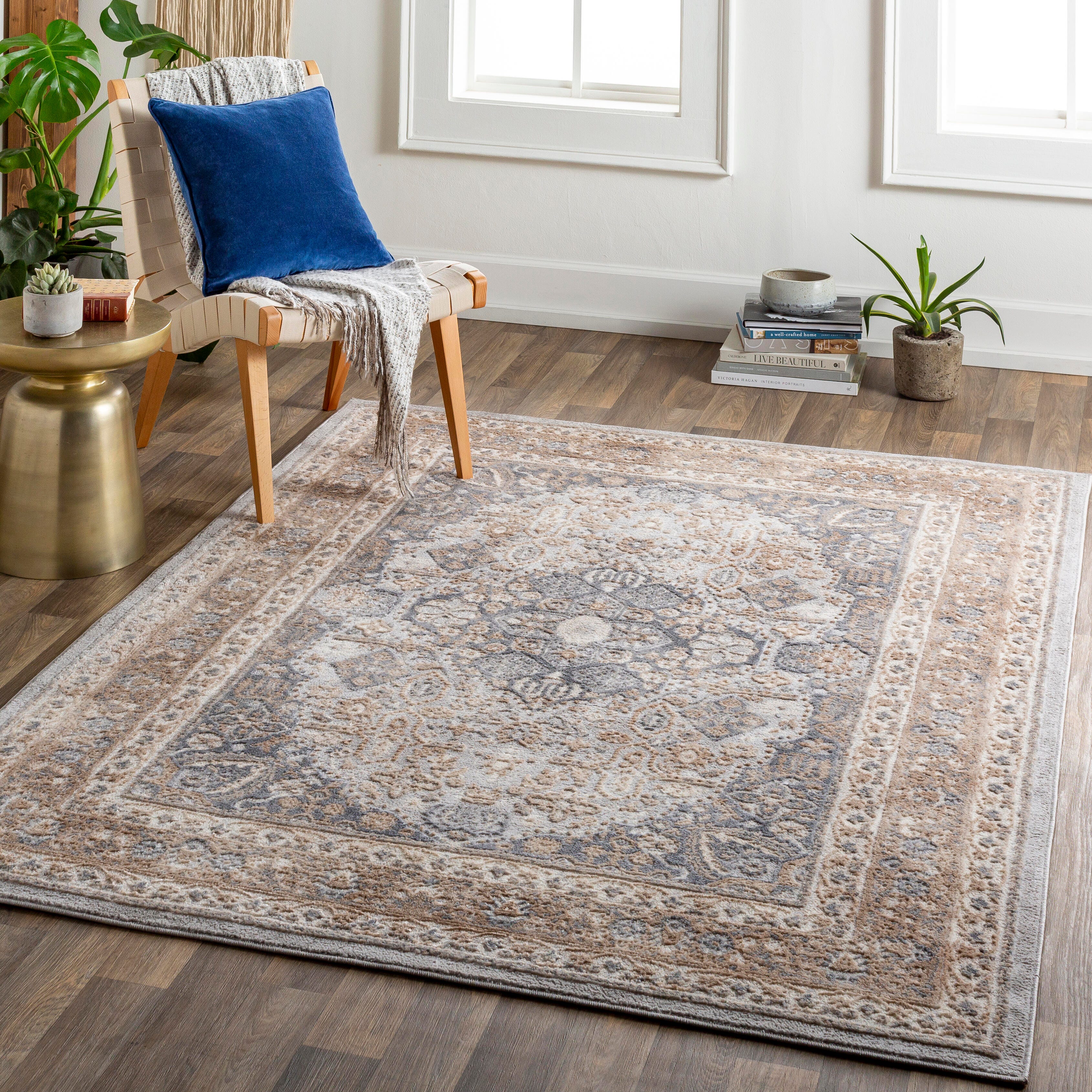 Surya Katmandu Traditional Area Rug, Brown Multi, rollover