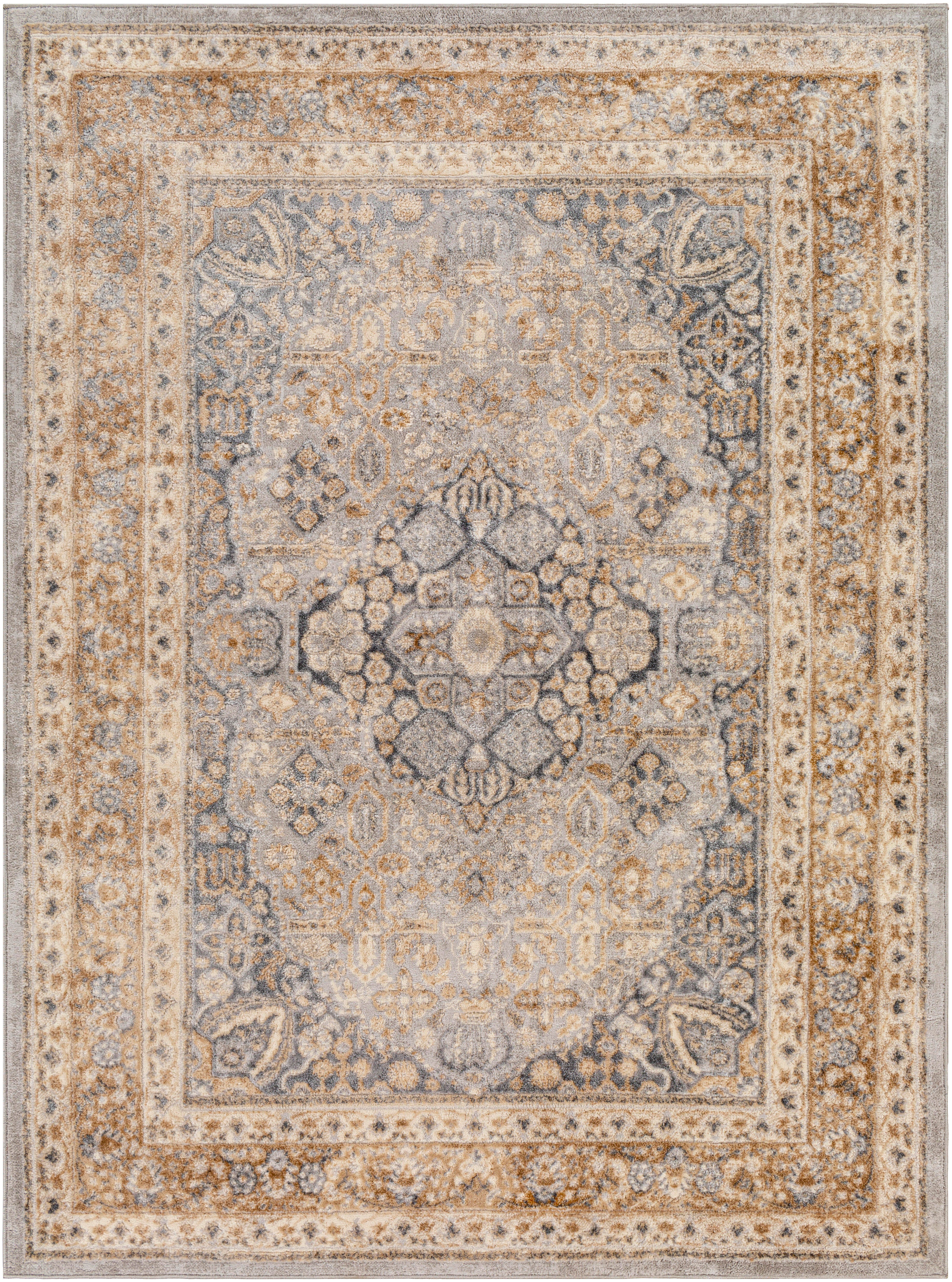 Surya Katmandu 5'3" x 7'3" Traditional Area Rug, Brown Multi, large