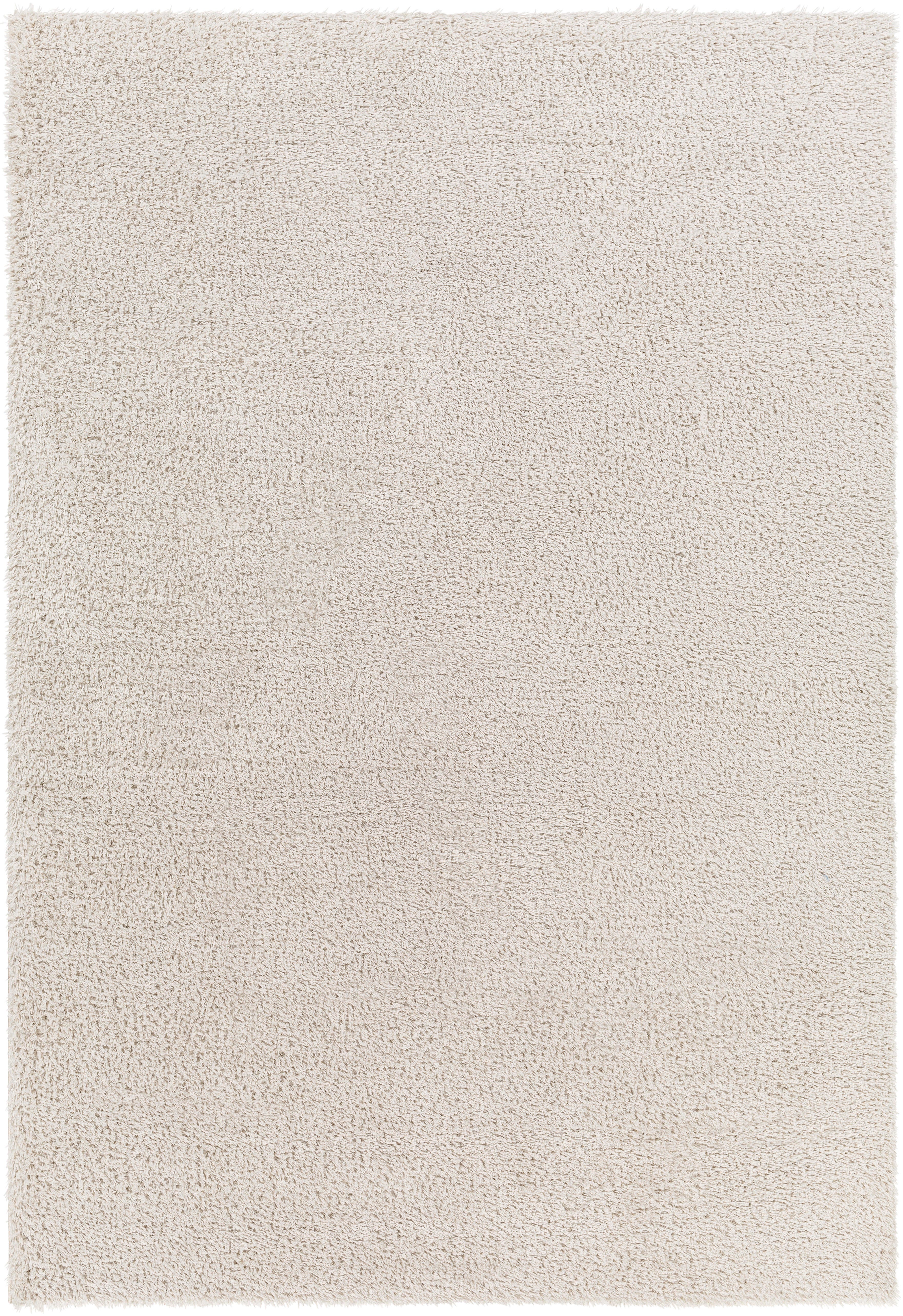 Surya Cloudy Shag 5'3" x 7' Solid Color Area Rug, Light Gray, large
