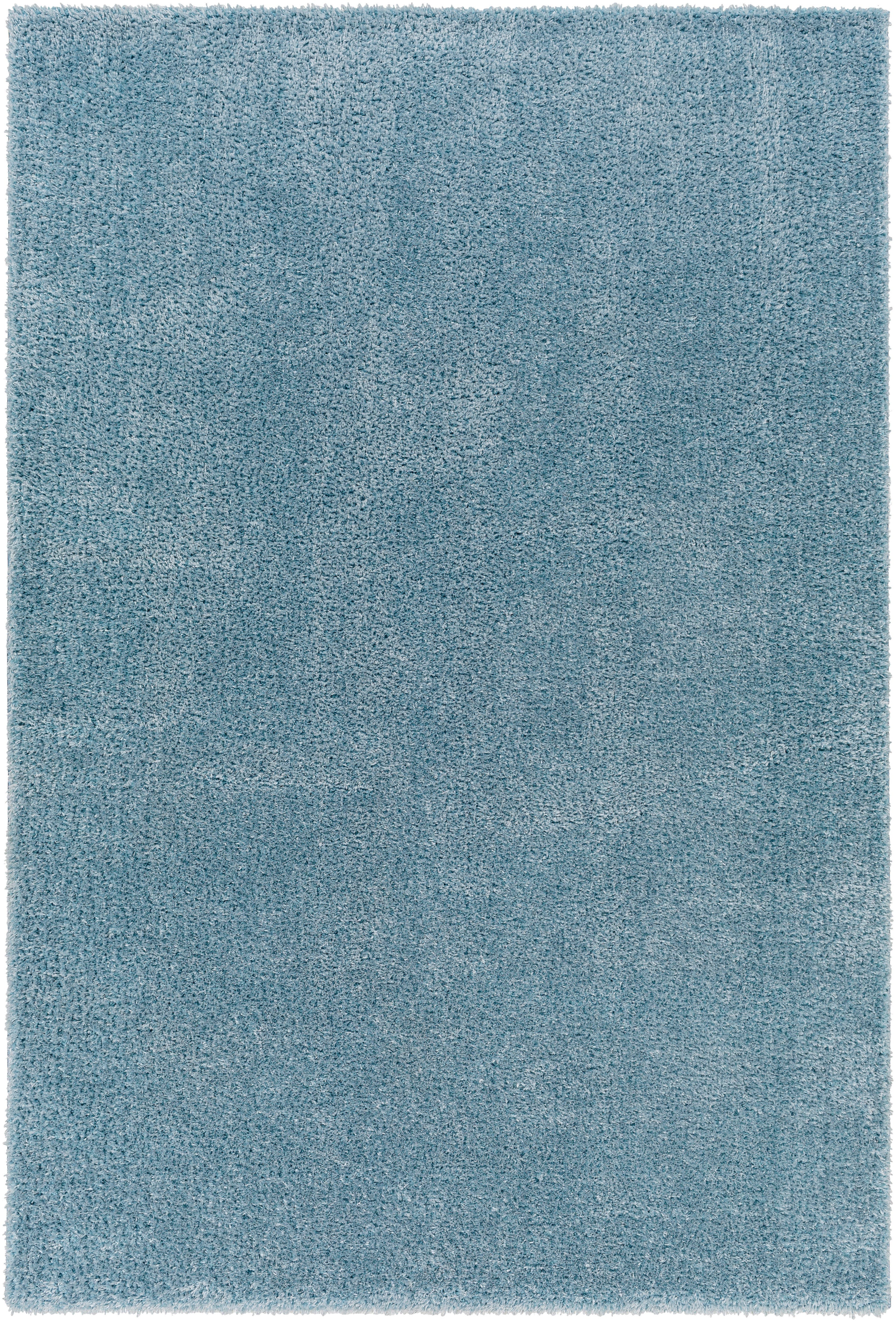 Surya Cloudy Shag 7'10" x 10' Solid Color Area Rug, Blue, large