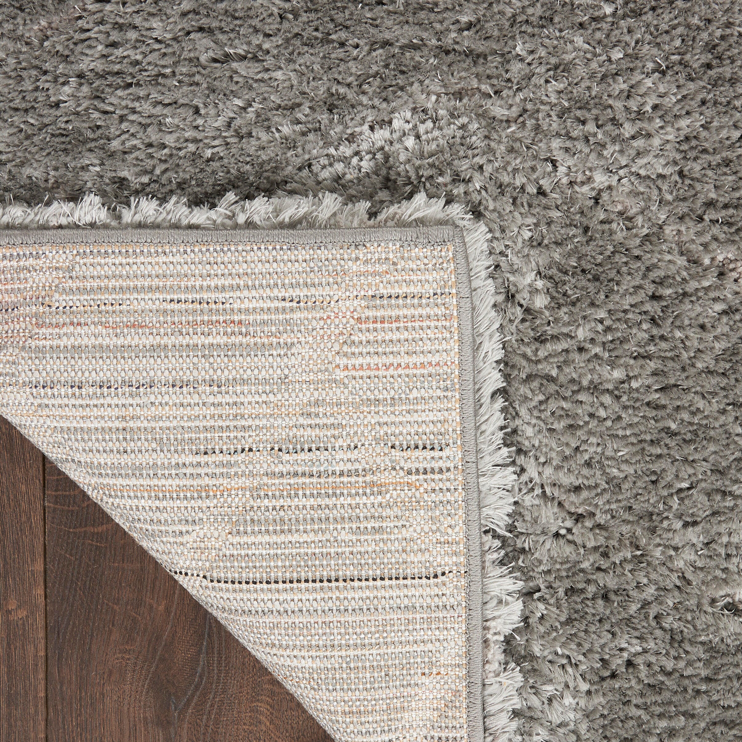 Nourison Nourison Dreamy Shag 4' x 6' Grey Shag Indoor Rug, Gray, large
