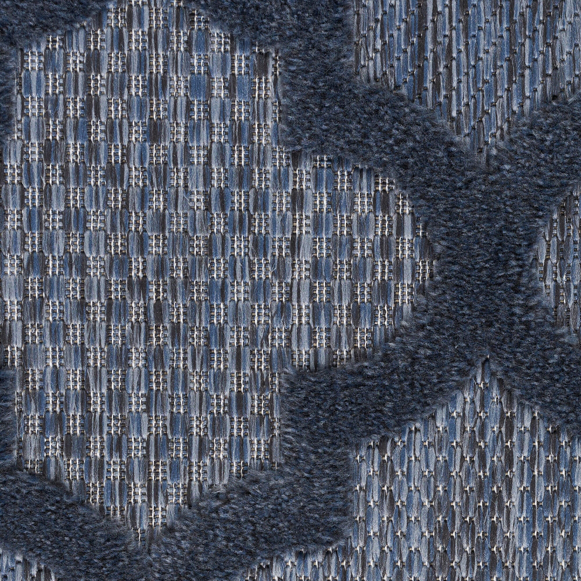 Nourison Home Easy Care 8' x 10' Navy Blue Modern Indoor/Outdoor Rug