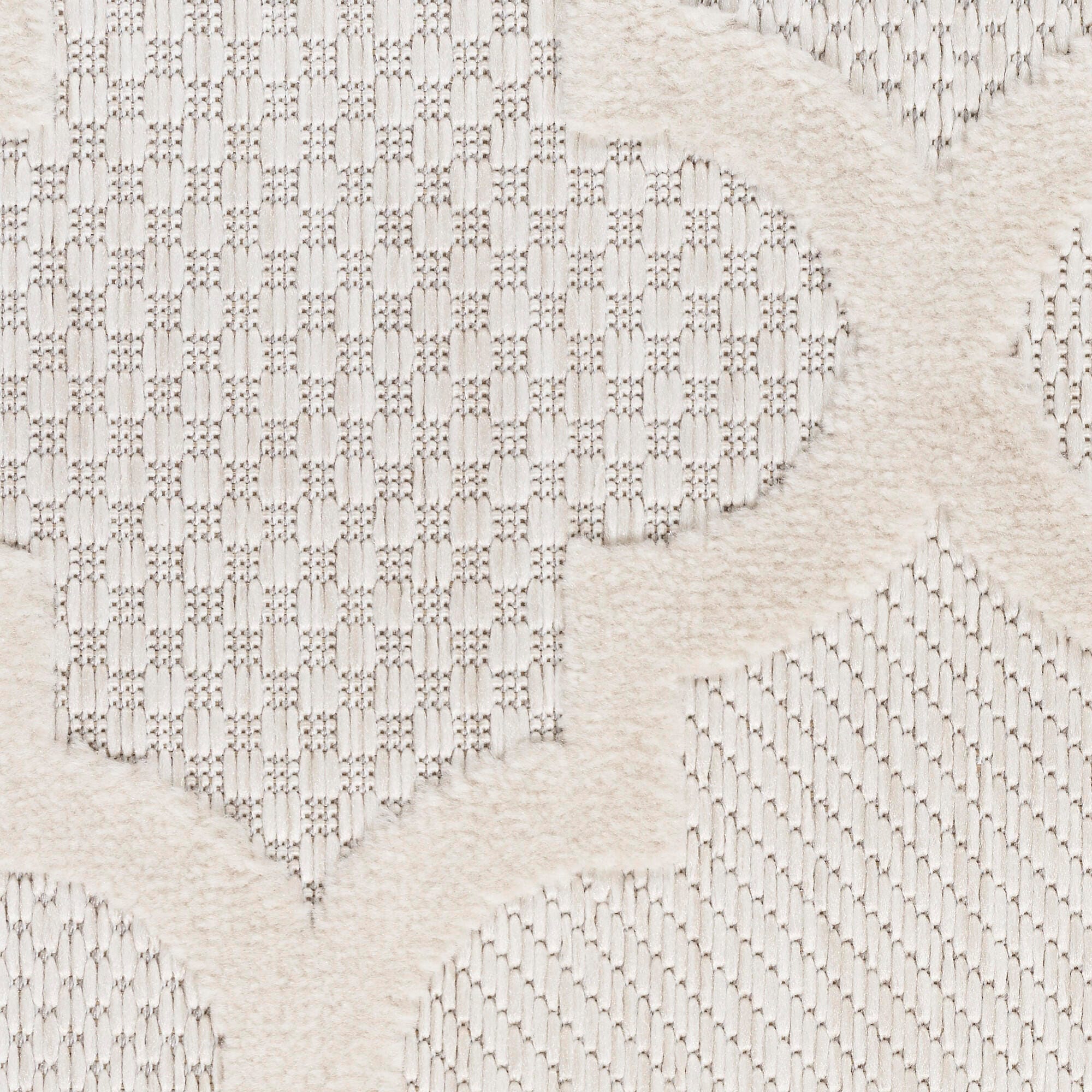 Nourison Home Easy Care 8' x 10' Ivory/White Modern Indoor/Outdoor Rug