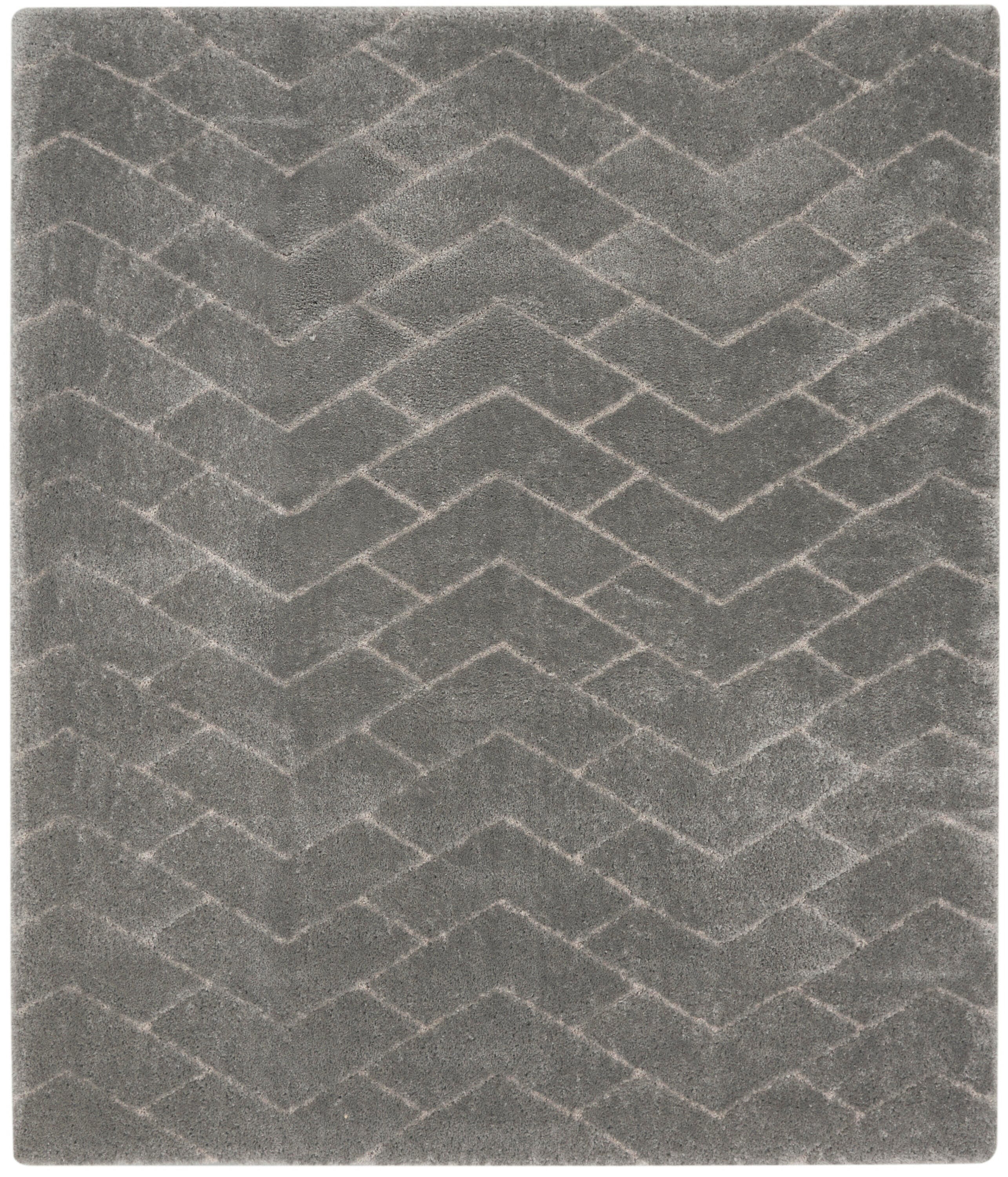 Nourison Nourison Dreamy Shag 7'10" x 9'10" Grey Shag Indoor Rug, Gray, large