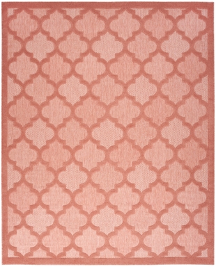Nourison Home Nourison Easy Care 8' x 10' Coral/Orange Modern Indoor/Outdoor Rug, Coral/Orange, large