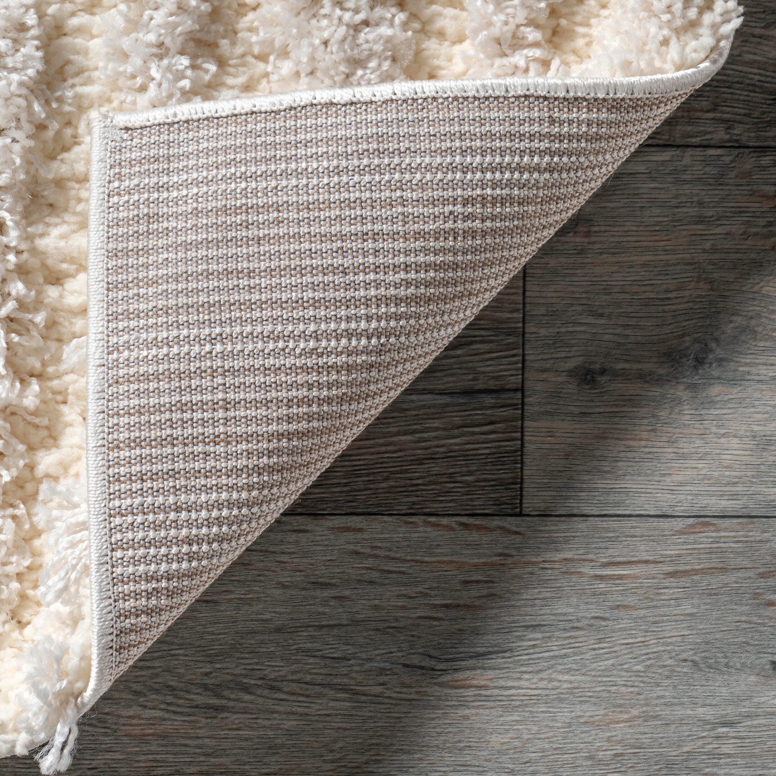 nuLOOM Gloria Abstract Shag Area Rug, Beige, large