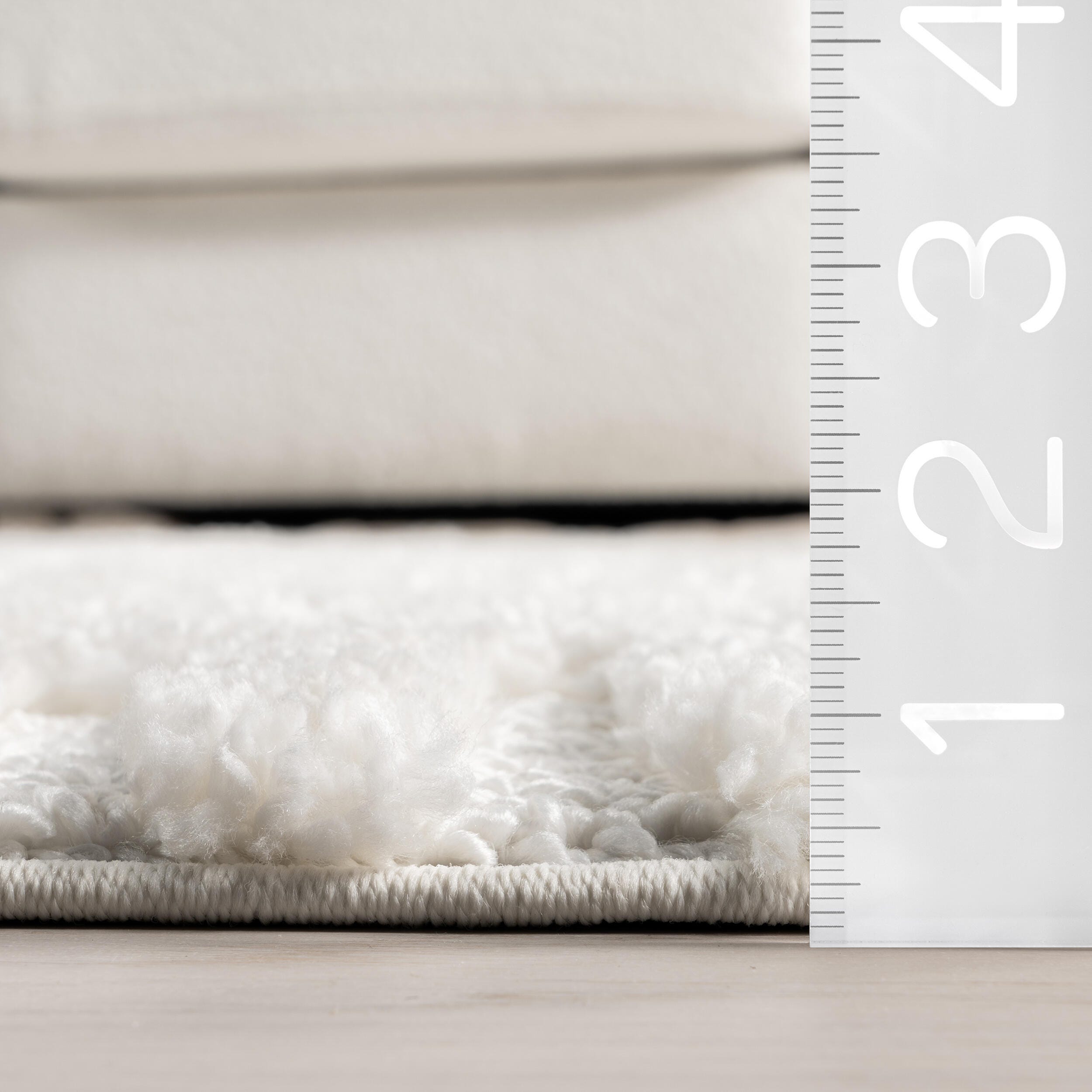 nuLOOM Risette 3' x 8' Runner Rug, Ivory, large