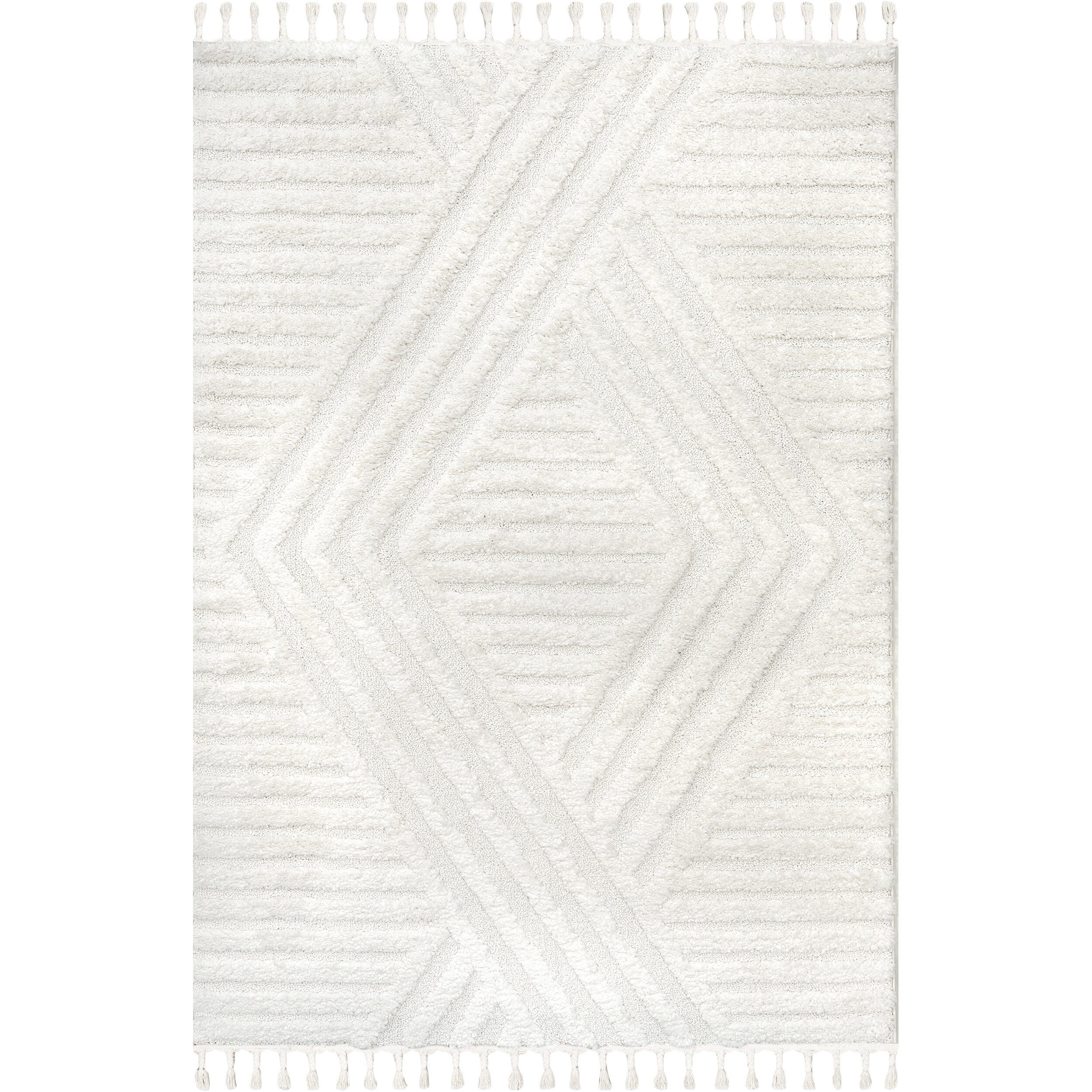 nuLOOM Risette 3' x 5' Area Rug, Ivory, large