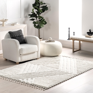 nuLOOM Risette 7' x 9' Area Rug, Ivory, rollover