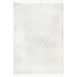 nuLOOM Risette 7' x 9' Area Rug, Ivory, large