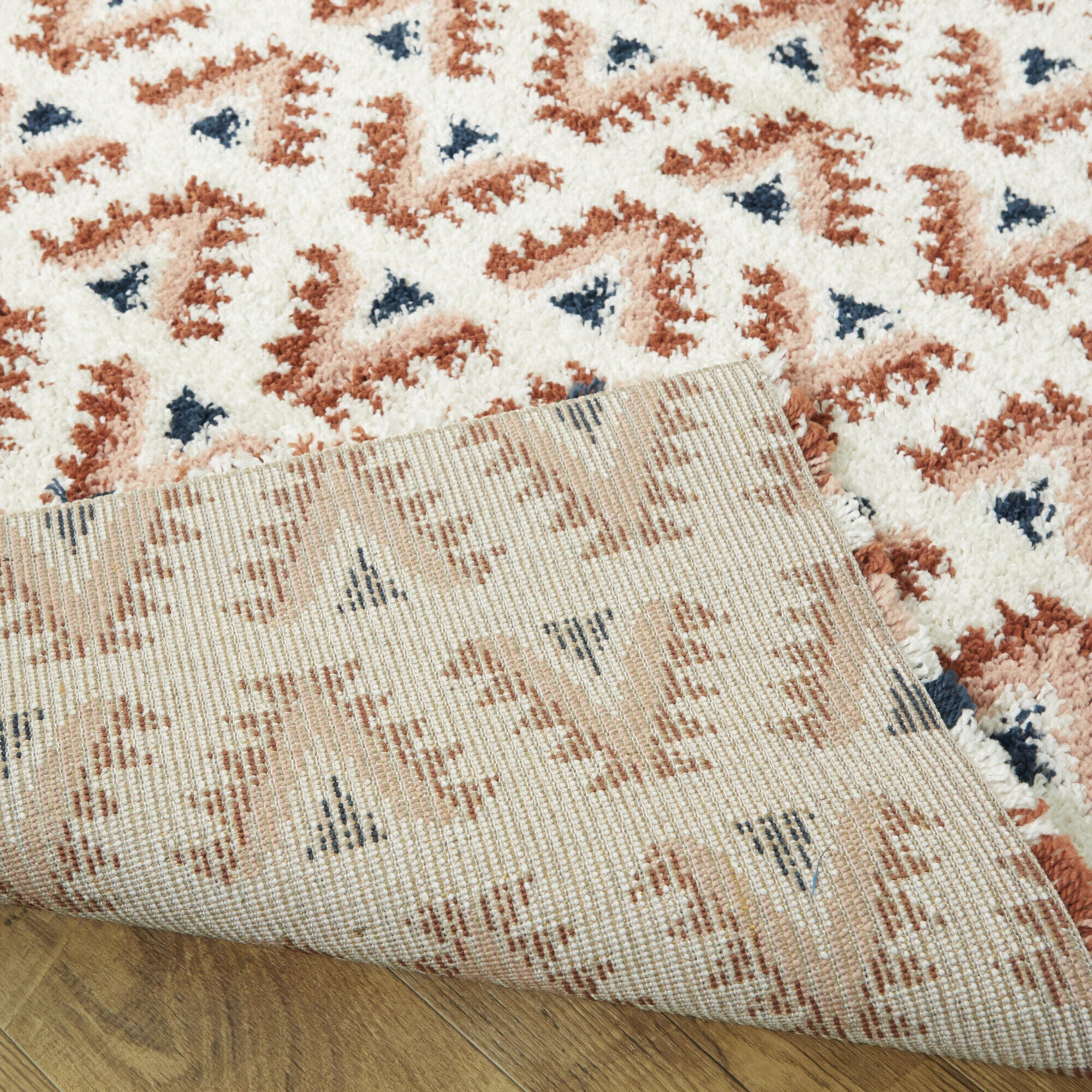 Balta Hadley Southwestern Shag 7' 10" x 10' Area Rug, Rust, large