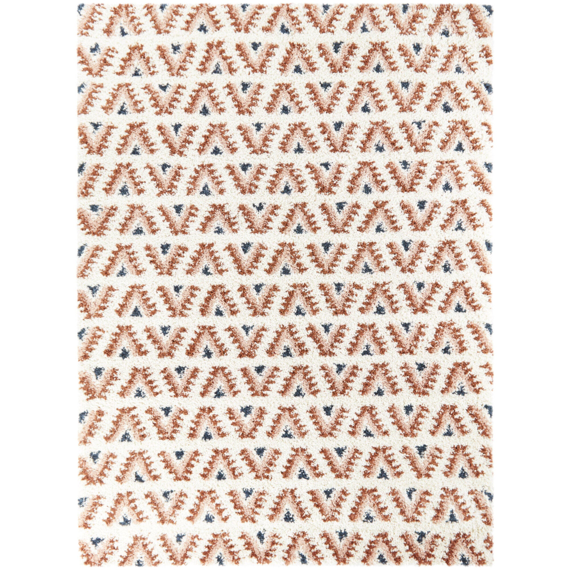 Balta Hadley Southwestern Shag 2' 7" x 7' Runner Rug, Rust, large
