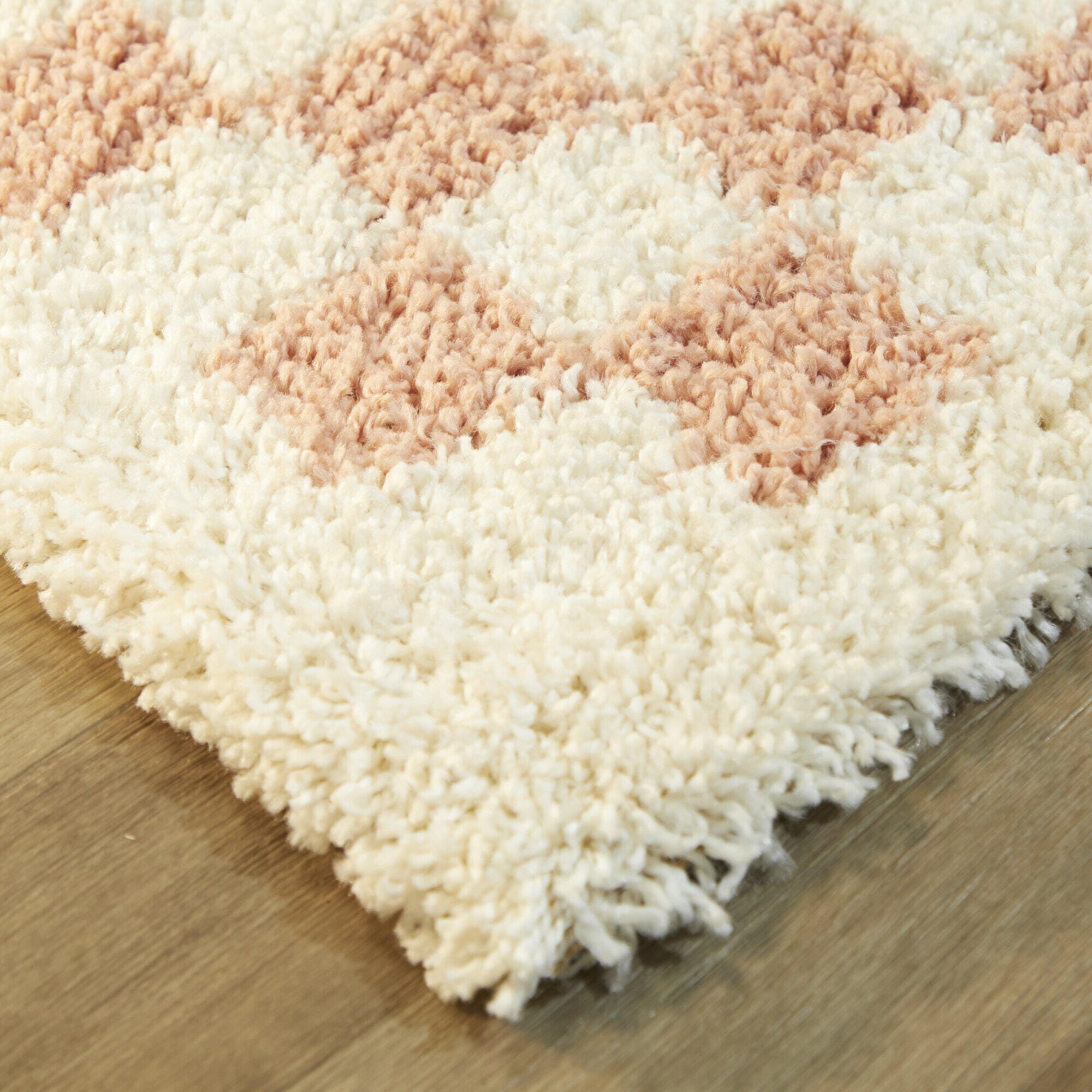 Balta Covey Checkered Shag 7' 10" x 10' Area Rug, Pink, large
