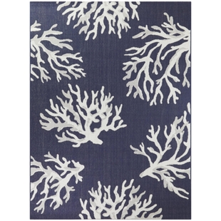 Balta Rugs Kaito 5' 3" x 7' Area Rug, Dark Blue, large