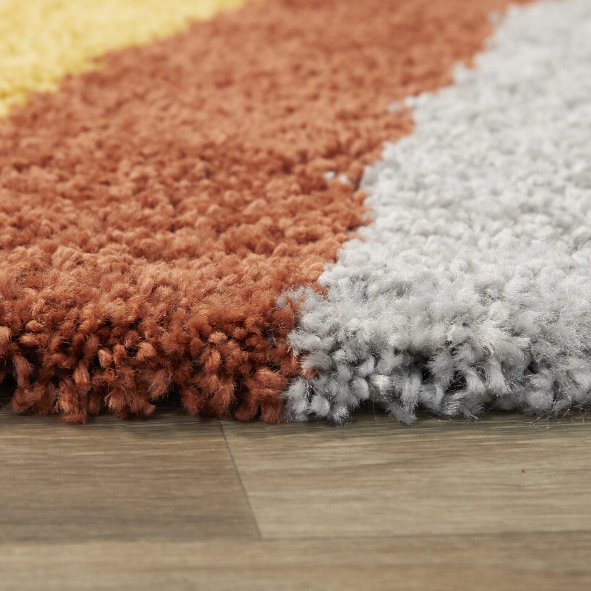 Baxton Studio Amelia Kids Modern Rainbow 2' 2" x 7' Runner Rug, Cream, large