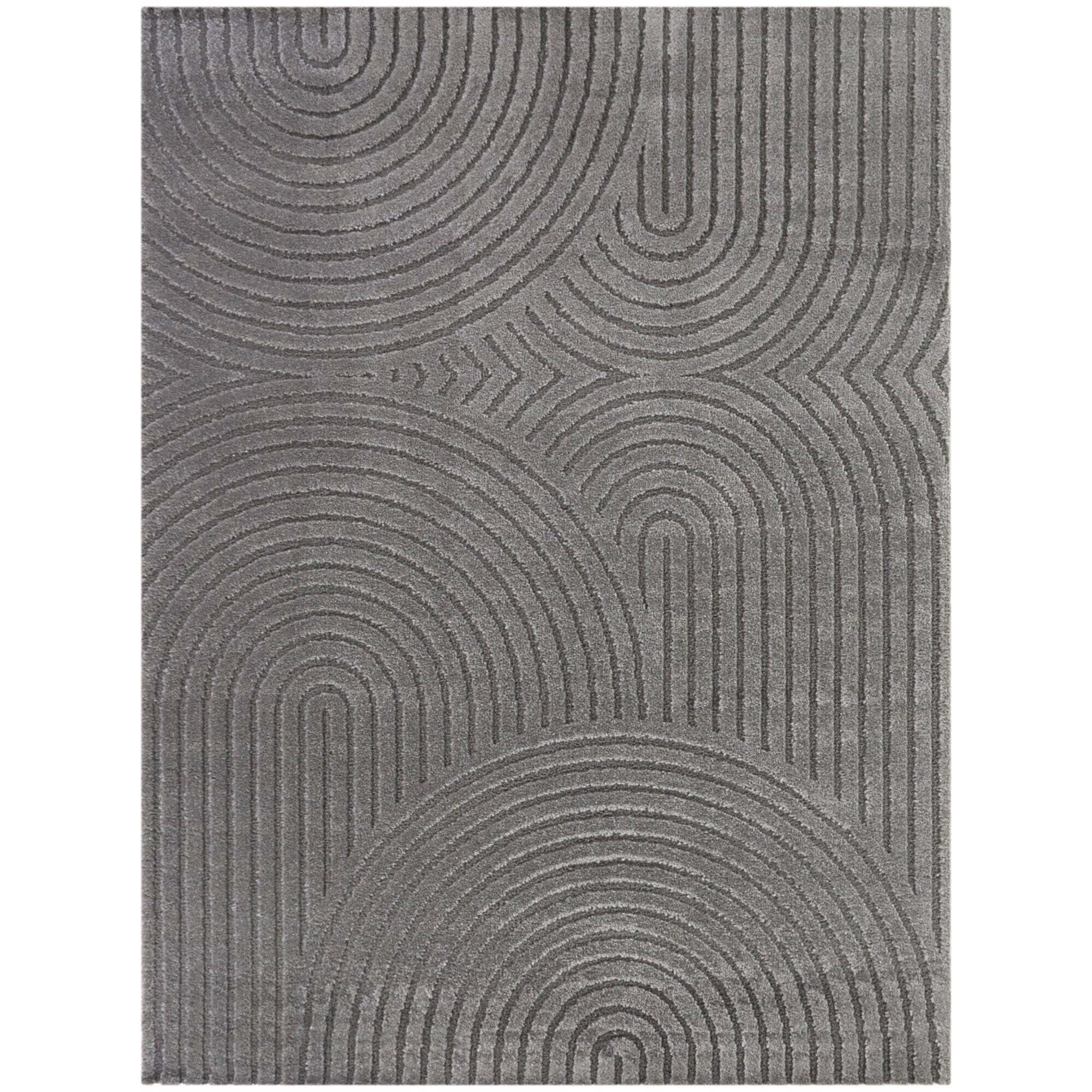 Balta Rugs Caserio 4' 4" x 6' Area Rug, Gray, large