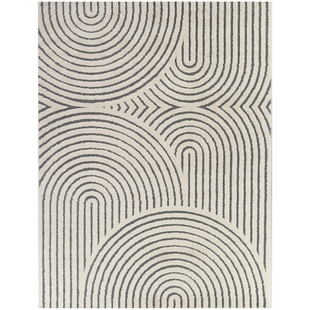 Balta Rugs Caserio 4' 4" x 6' Area Rug, Cream/Gray, large
