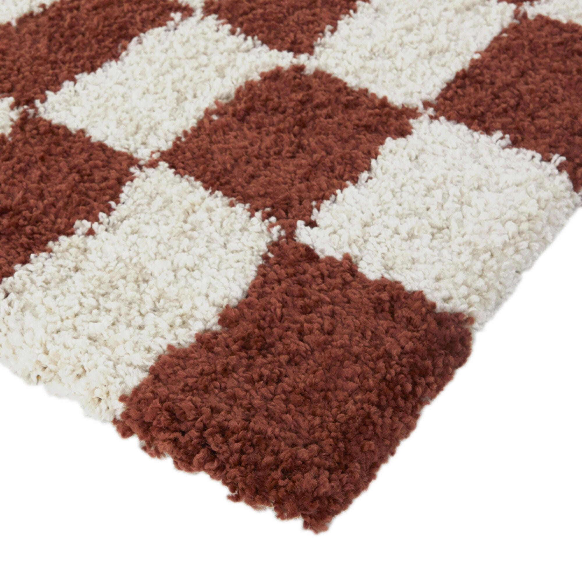 Balta Luther Modern Checkered Shag 7' 10" x 10' Area Rug, Red, large
