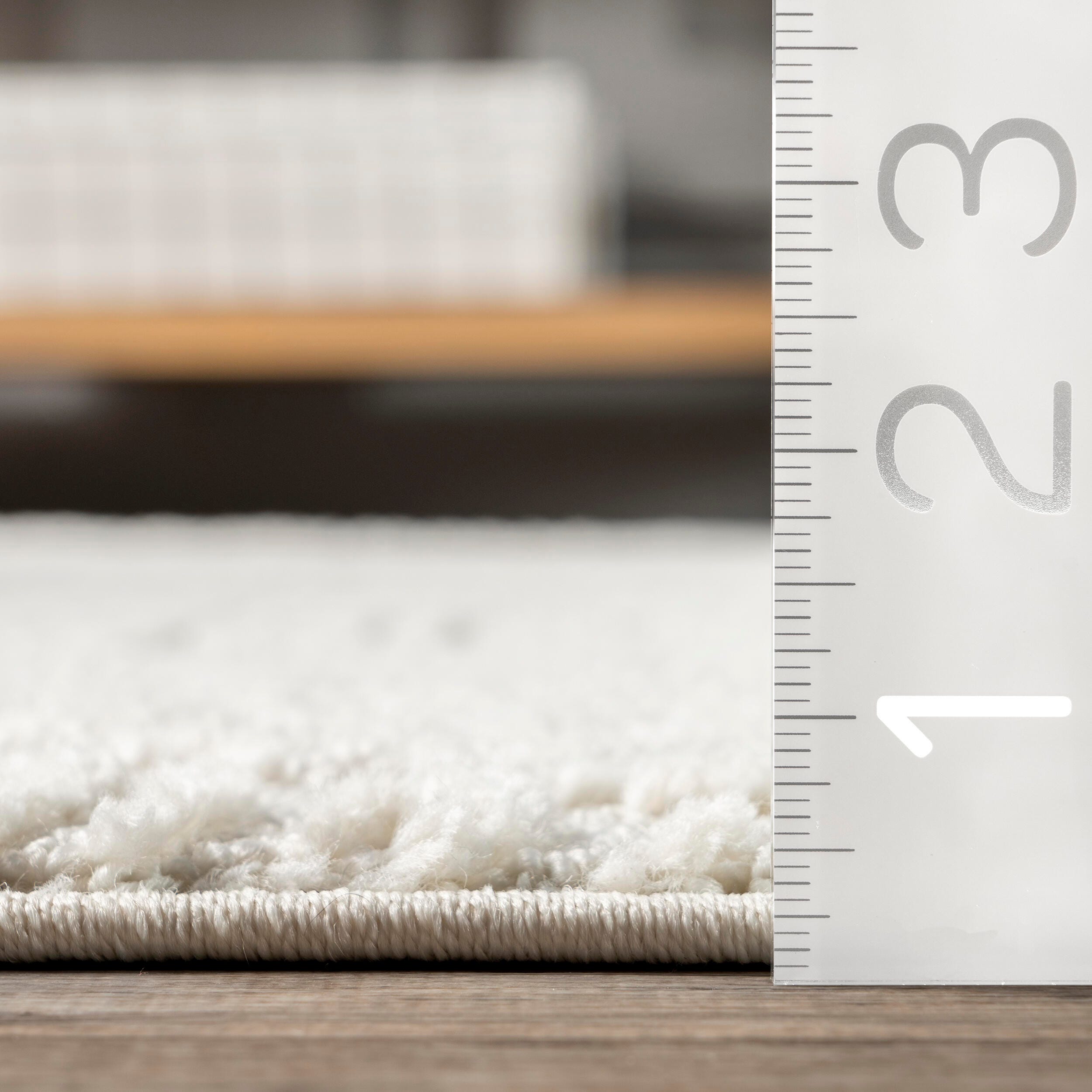 nuLOOM Kerry Textured Geometric Tasseled Area Rug, Ivory, large
