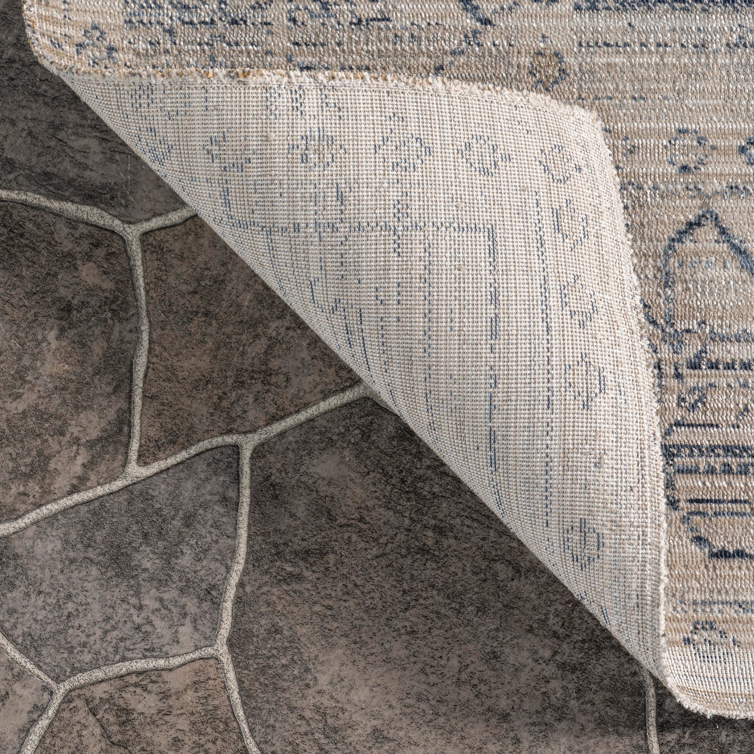 nuLOOM Lolita Faded Machine Washable Indoor/Outdoor Area Rug, Beige, large
