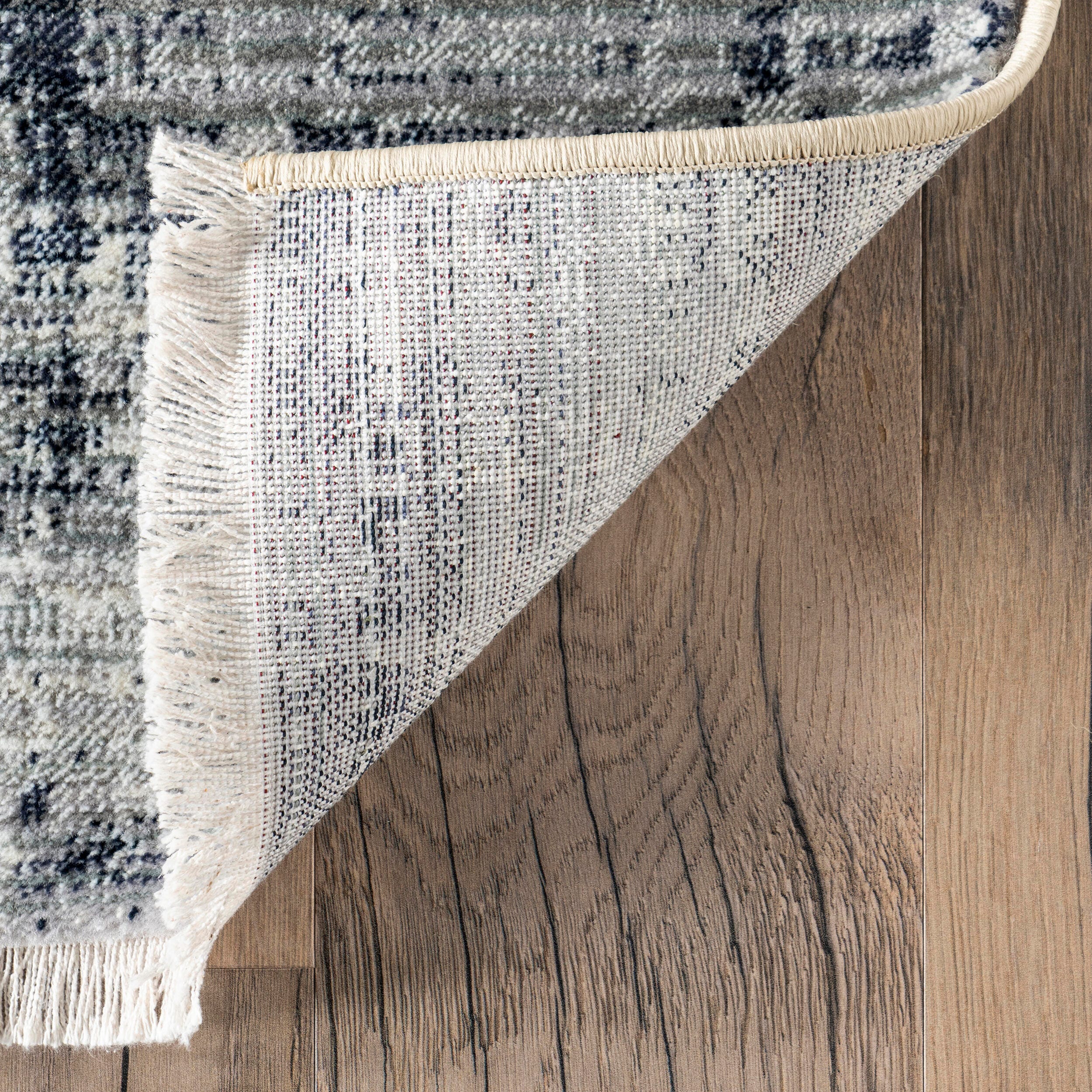 nuLOOM Vanita Transitional Southwestern Fringe Area Rug, Beige, large