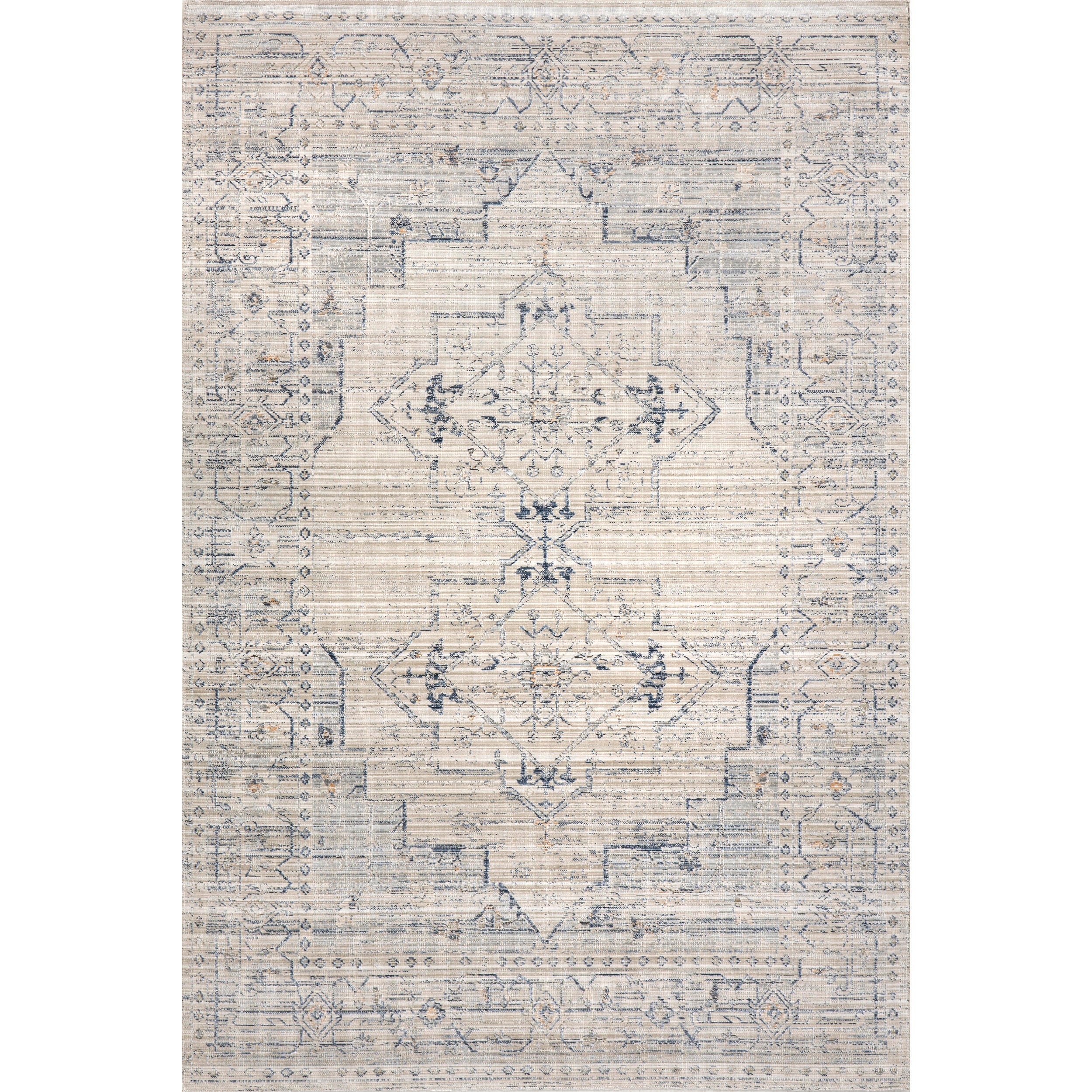 nuLOOM Lolita Faded Machine Washable Indoor/Outdoor Area Rug, Beige, large