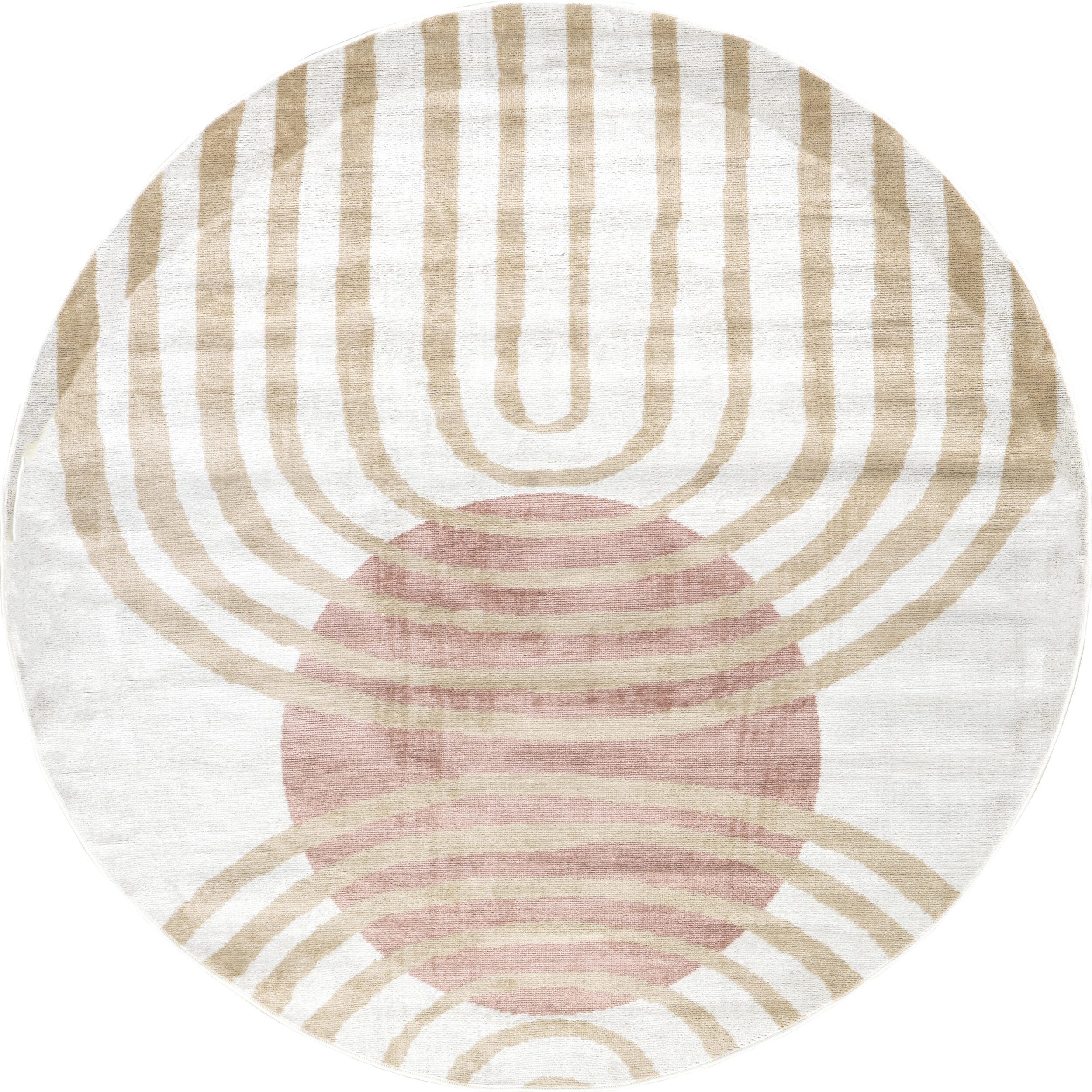 nuLOOM Shandra Abstract Sky Area Rug, Blush, large