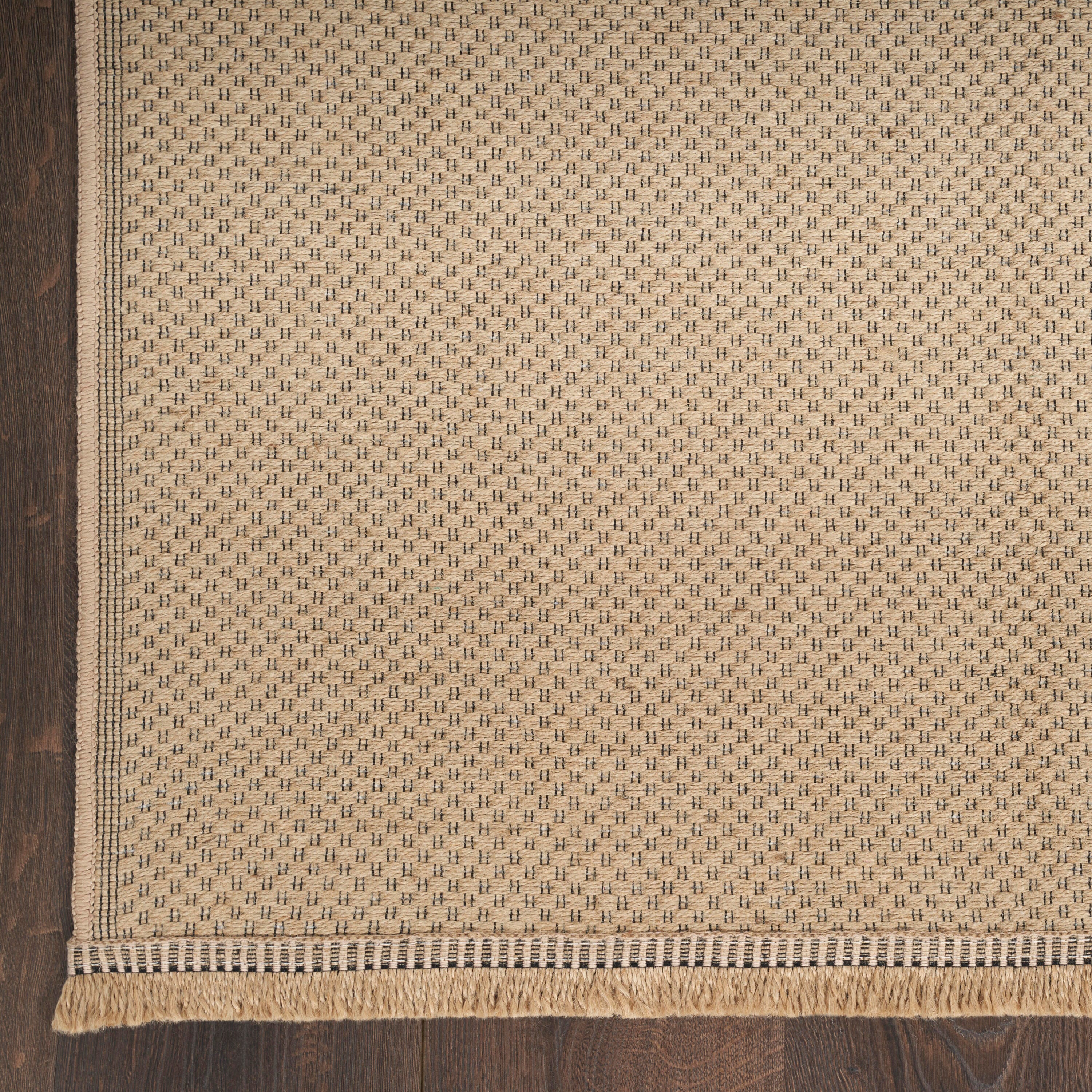 Nourison Home Nourison Washable Jute Rug, Natural, large