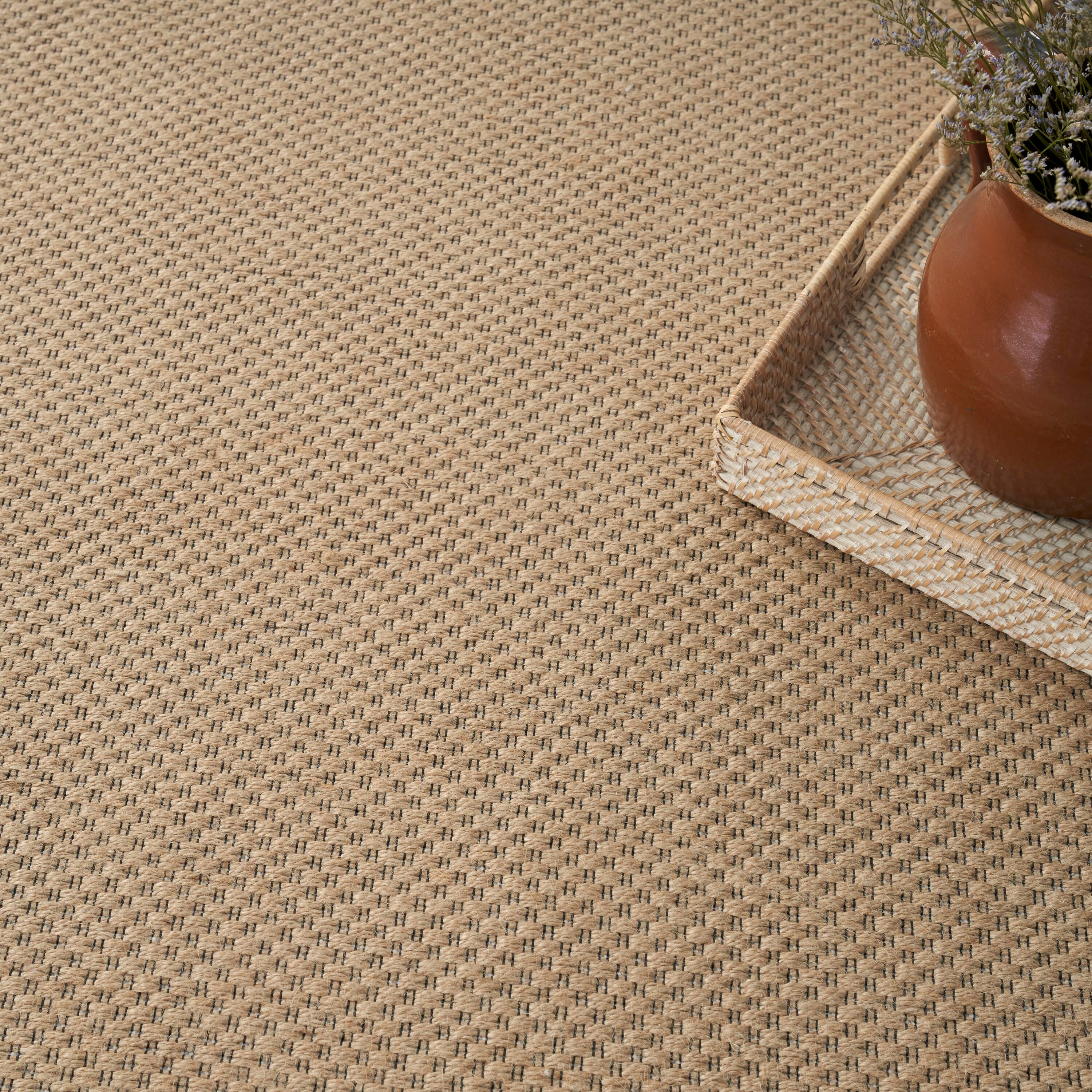 Nourison Home Nourison Washable Jute Rug, Natural, large