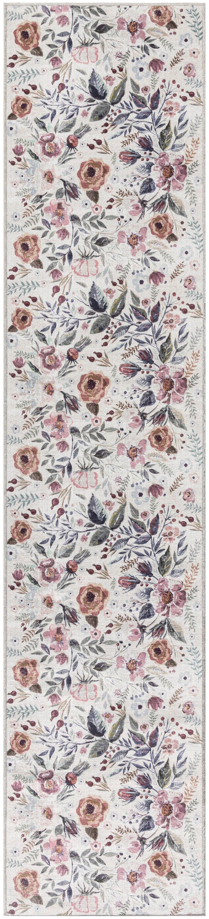 Nourison Home Machine Washable Series Rug, Ivory/Pink, large