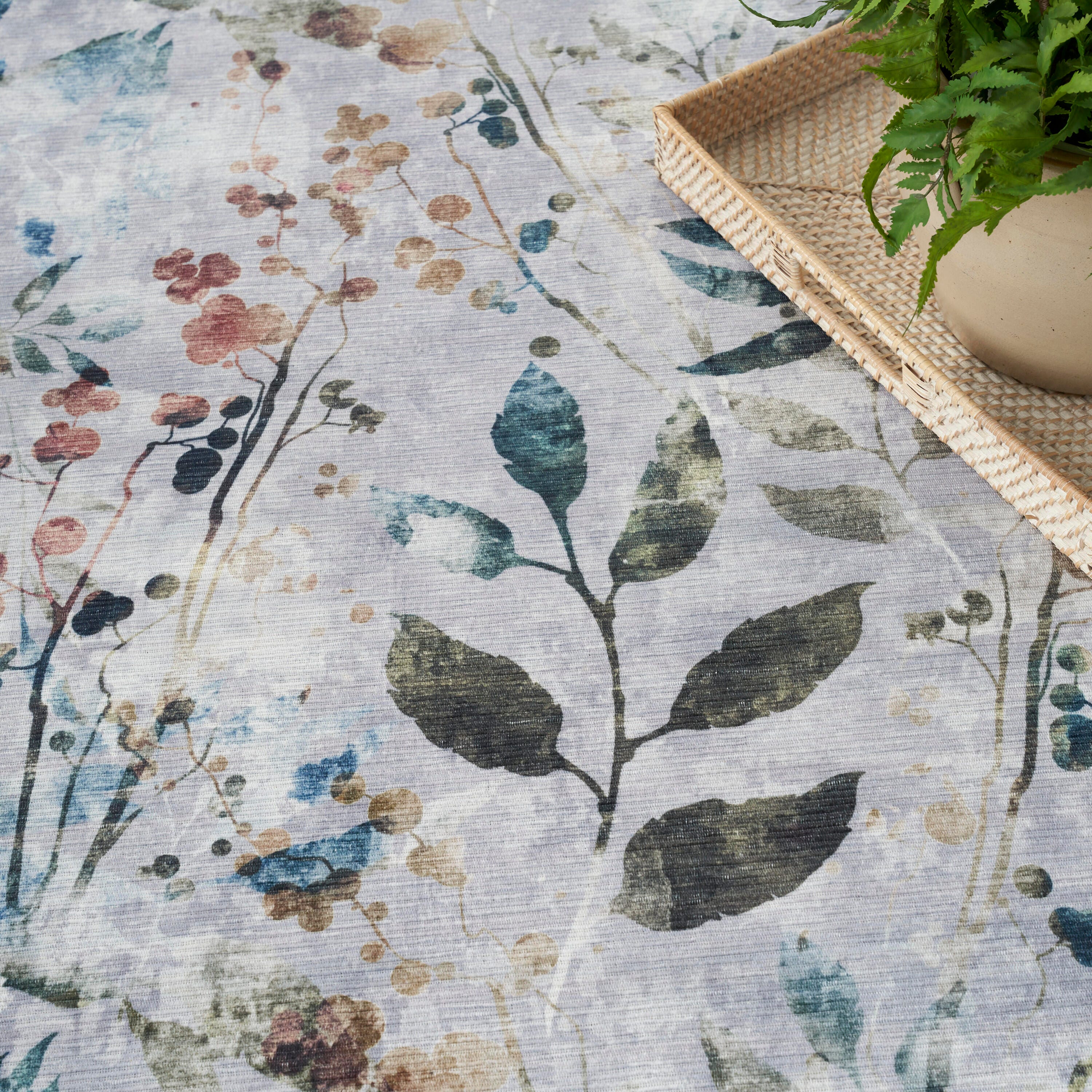 Nourison Home Elegant Washables Rug, Gray Multi, large