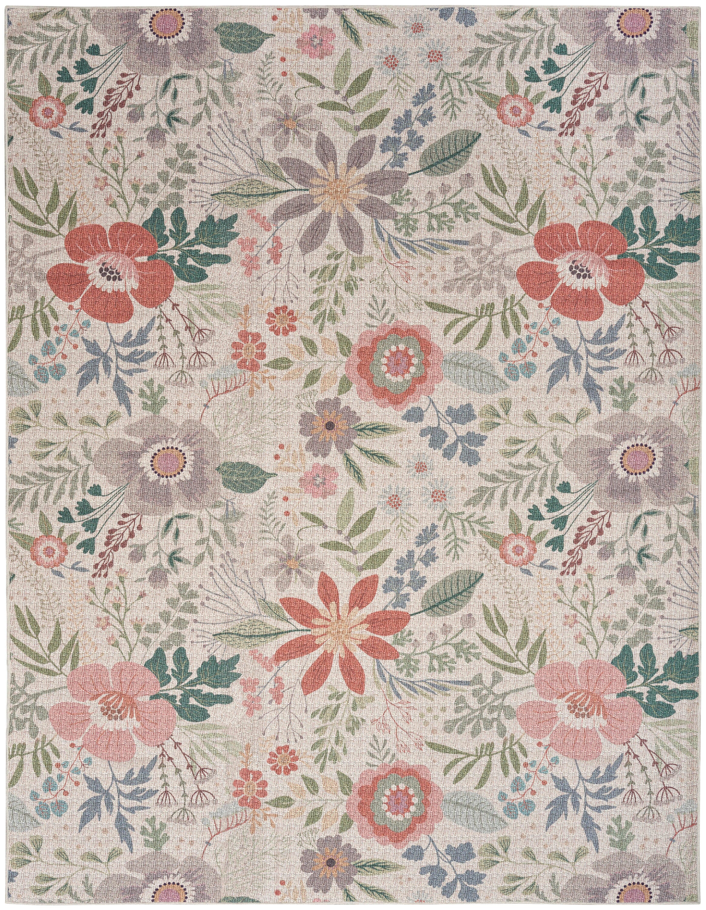 Nourison Home Elegant Washables Rug, Cream Multi, large