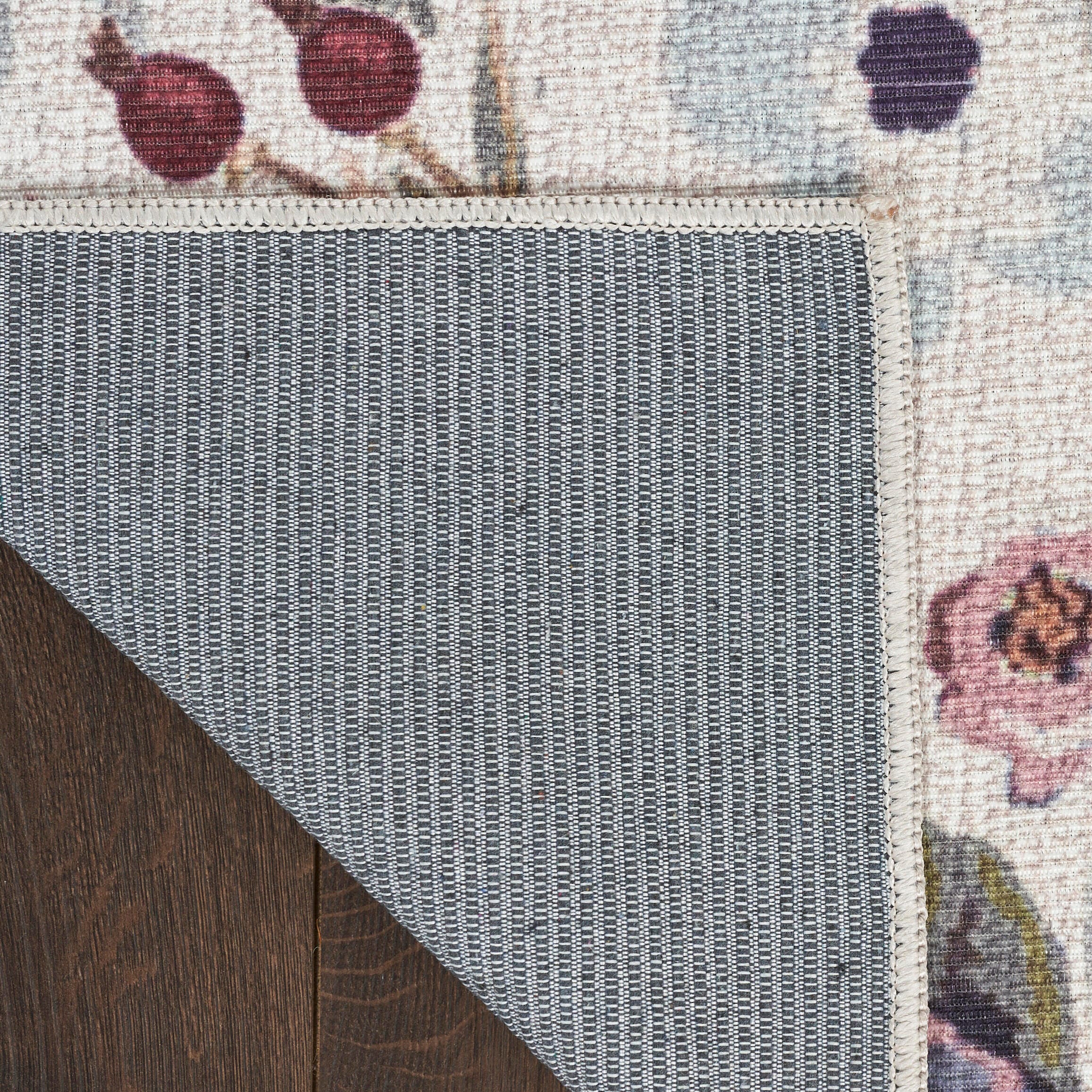 Nourison Home Machine Washable Series Rug, Ivory/Pink, large