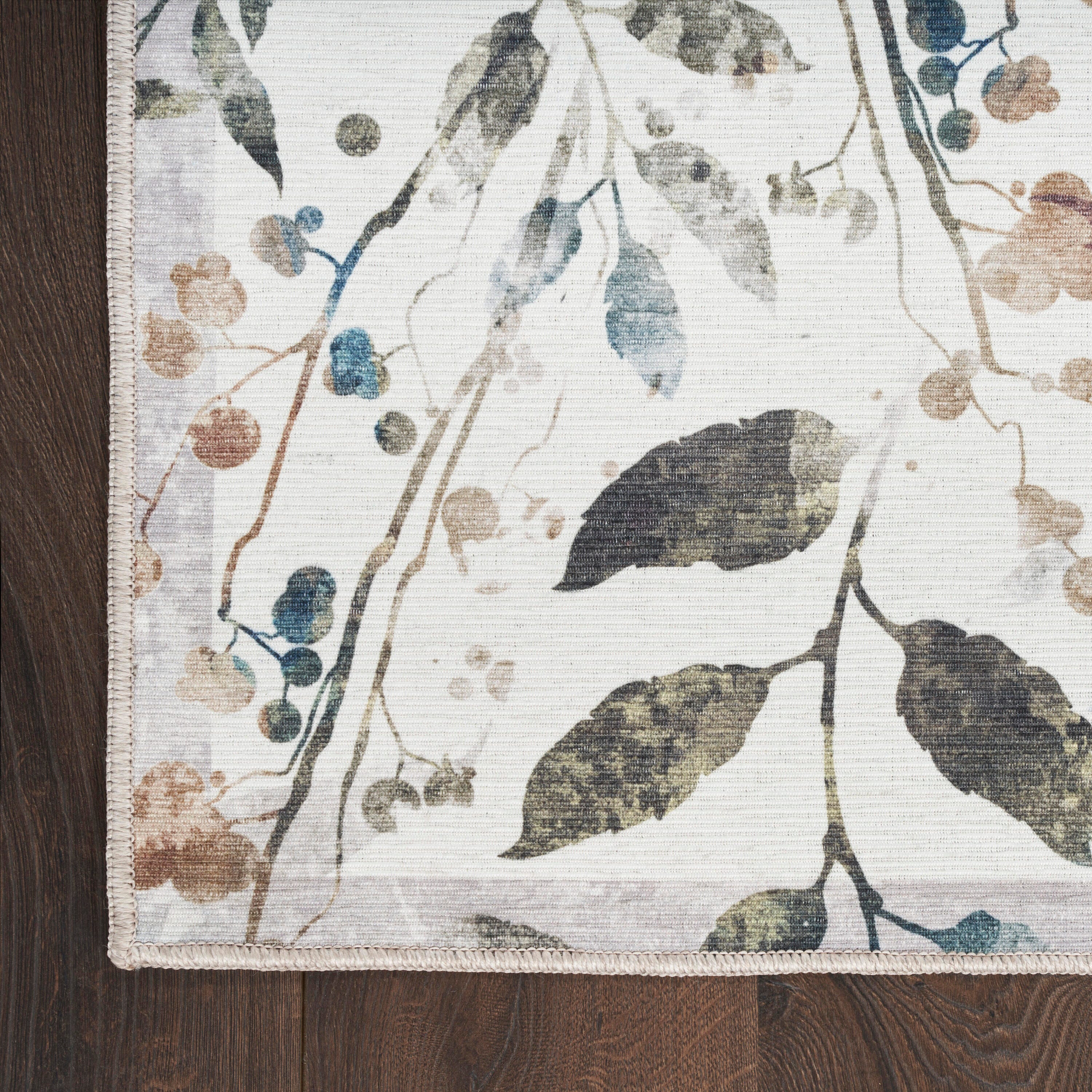 Nourison Home Machine Washable Series Rug, Ivory Multi, large