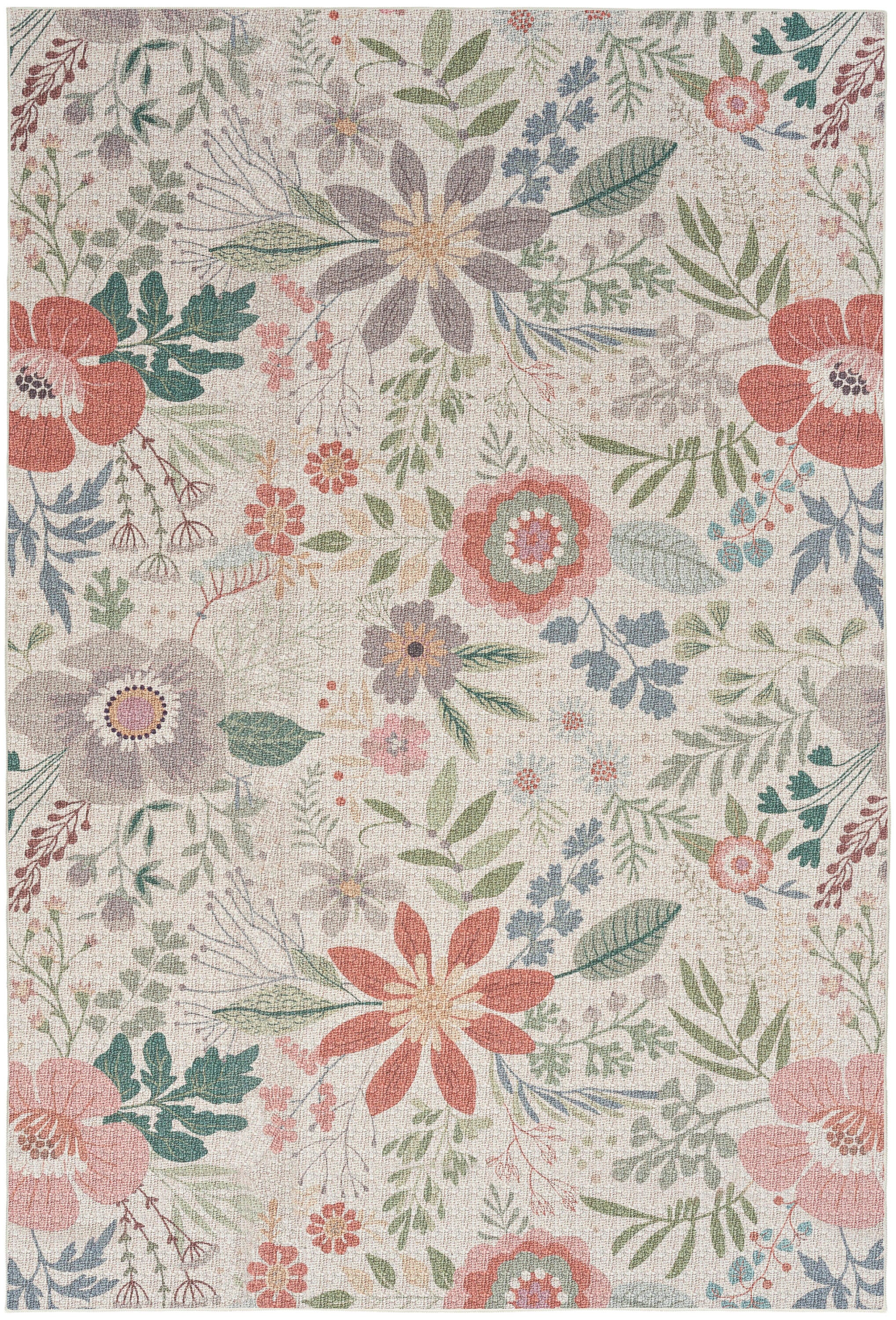Nourison Home Elegant Washables Rug, Cream Multi, large
