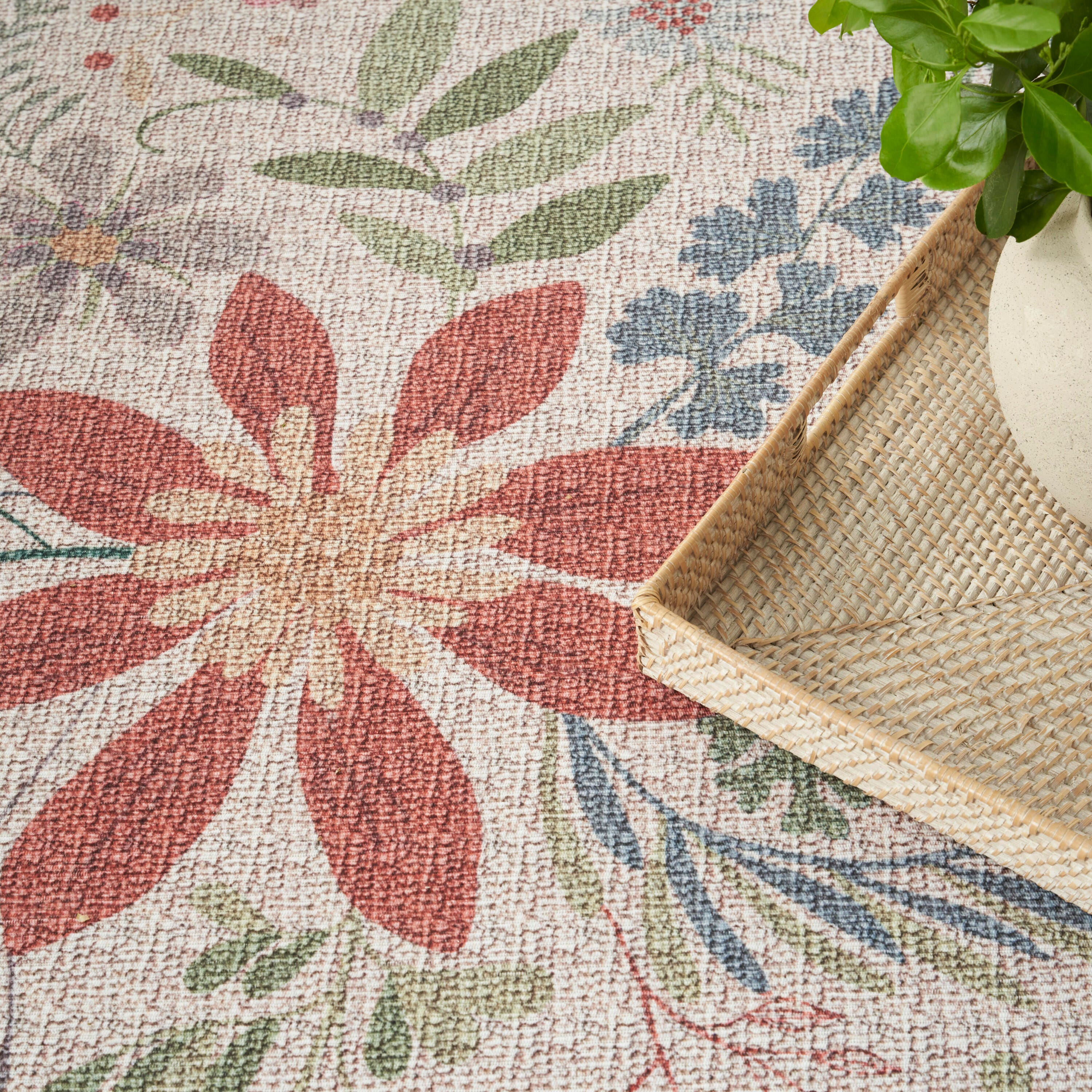 Nourison Home Elegant Washables Rug, Cream Multi, large
