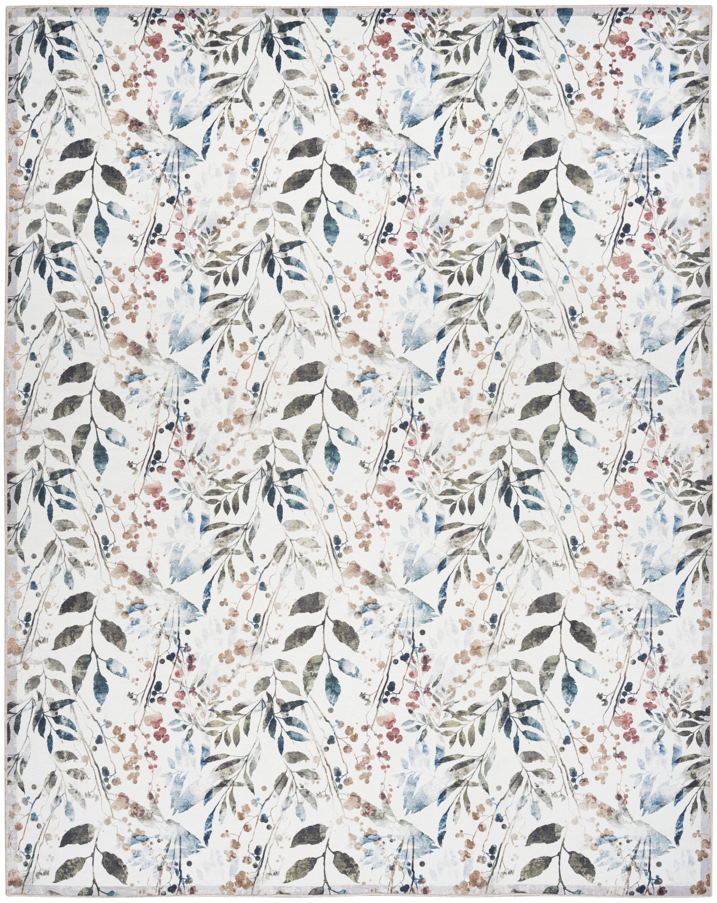 Nourison Home Machine Washable Series Rug, Ivory Multi, large