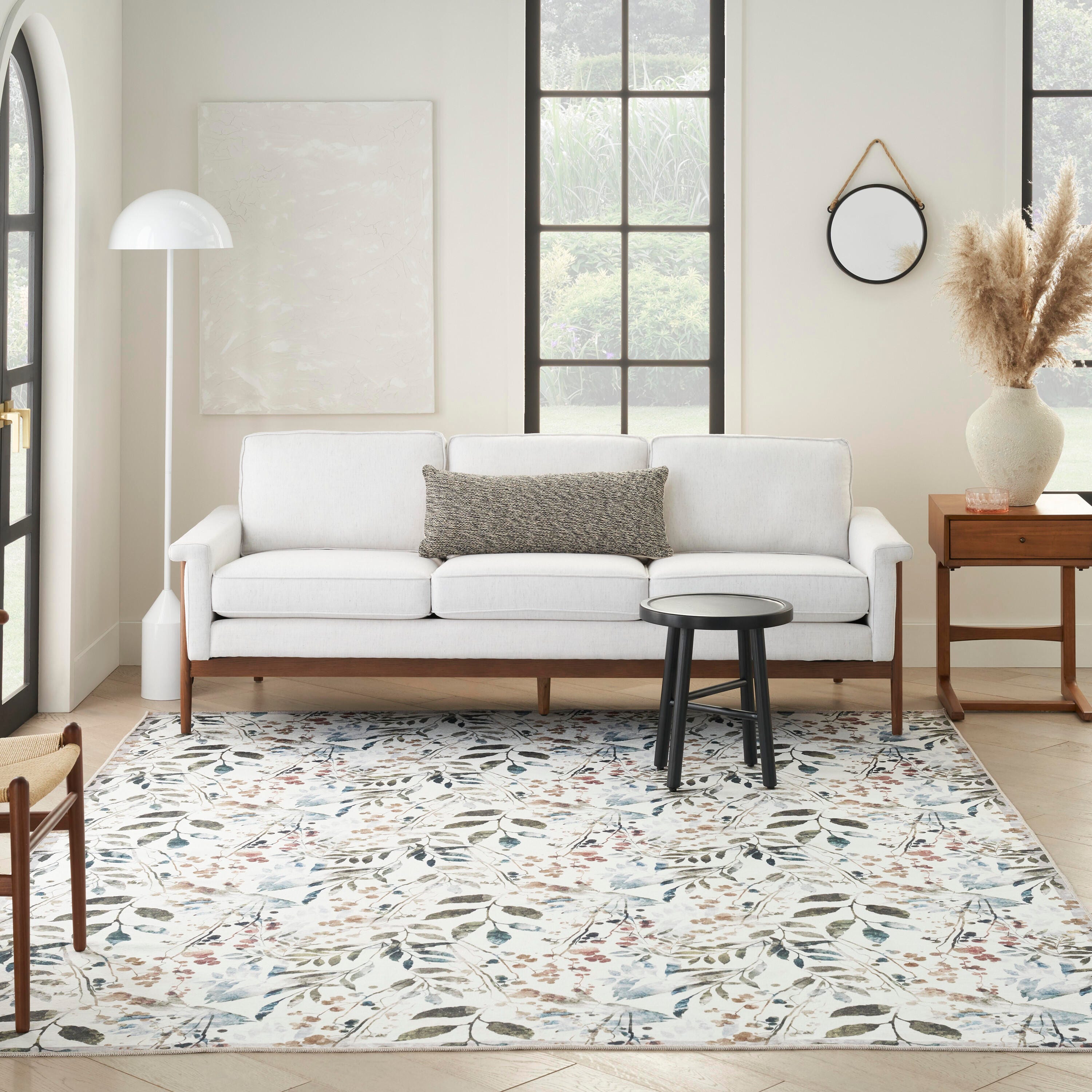 Nourison Home Machine Washable Series Rug, Ivory Multi, large
