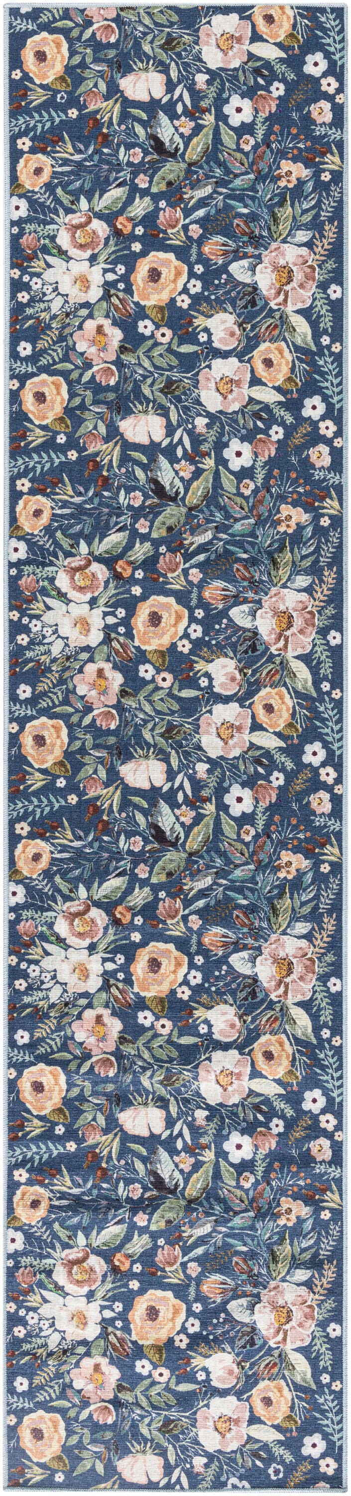 Nourison Home Machine Washable Series Rug, Navy Multi, large