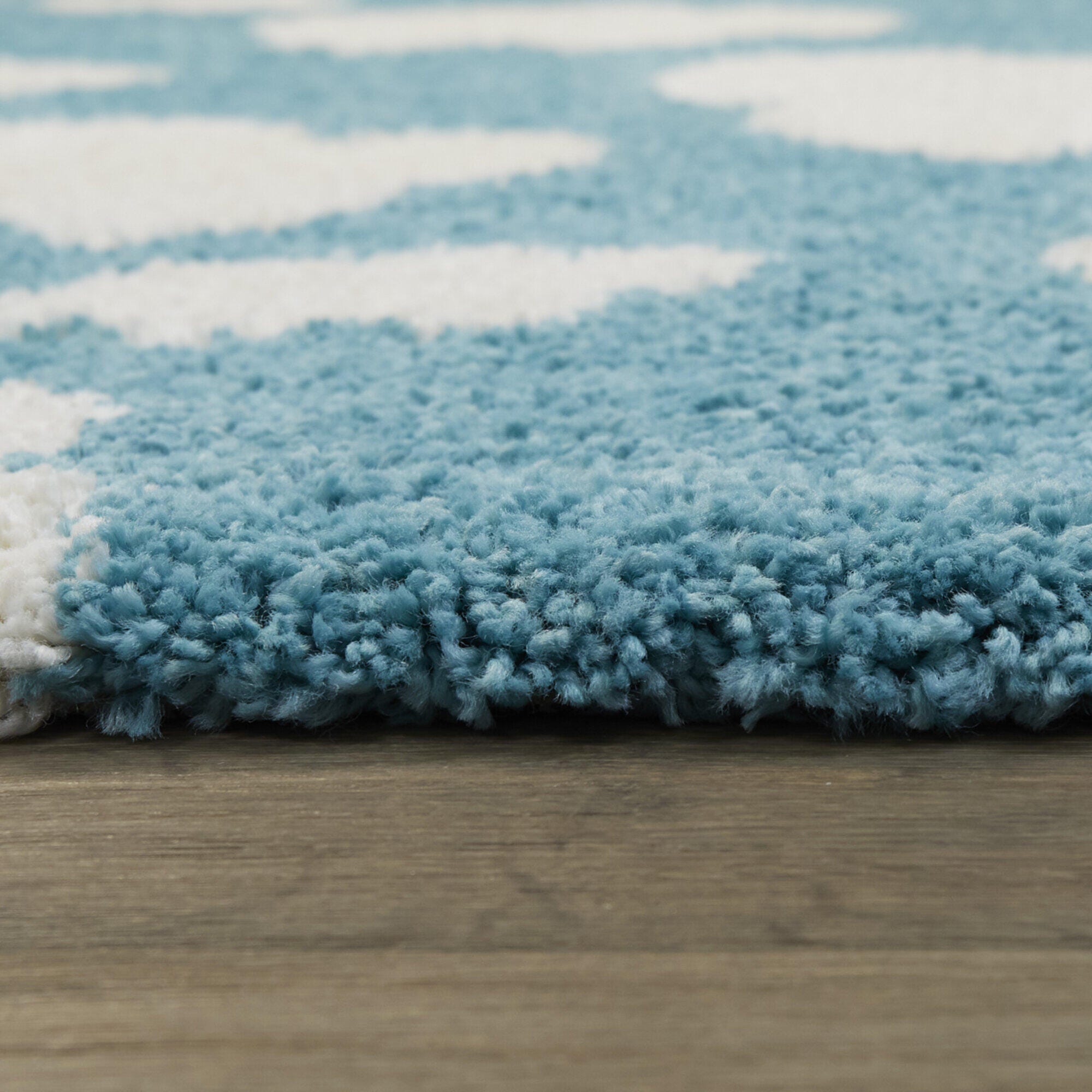 Sullivans Clouds Kids Shag 3' 11" x 5' 7" Area Rug, Blue, large