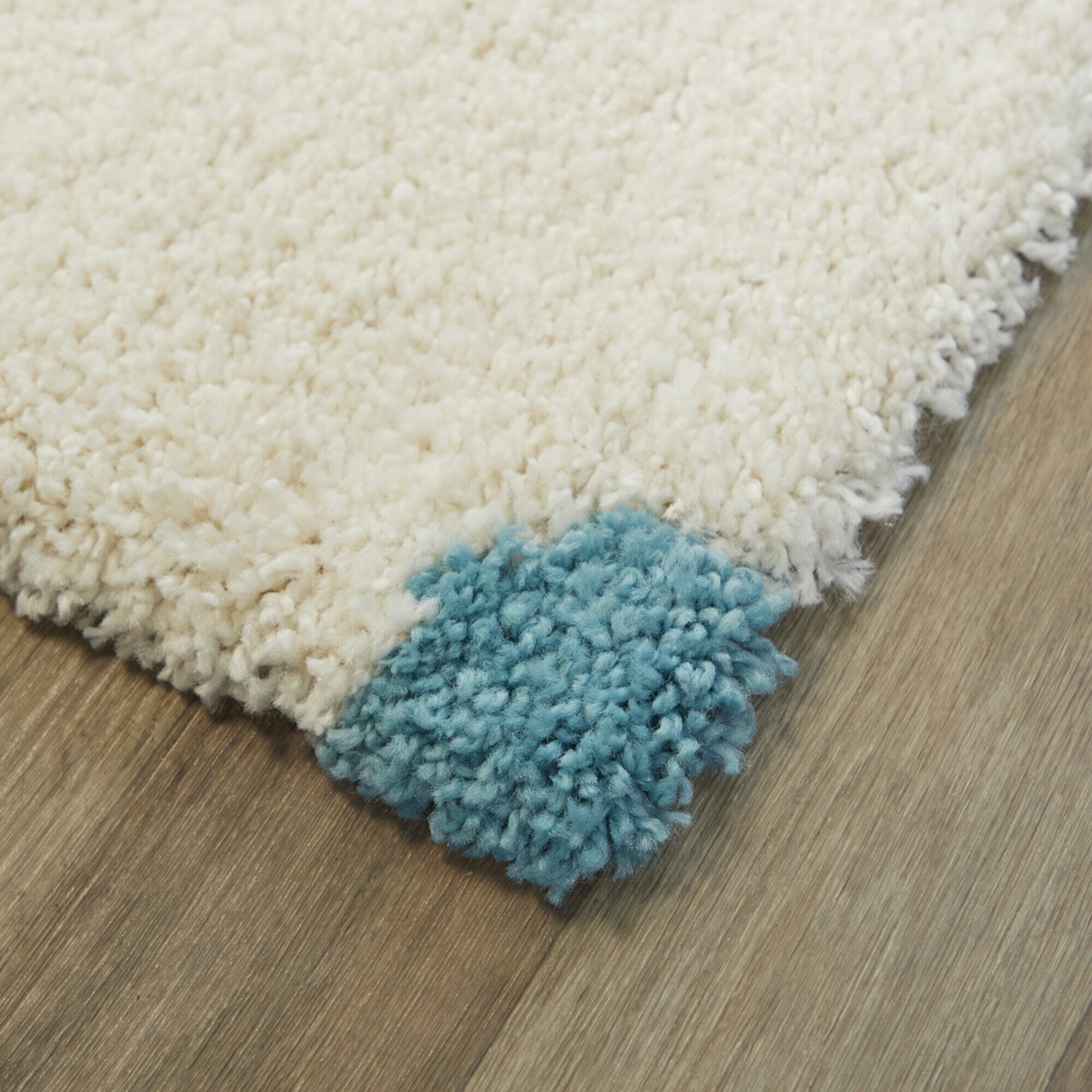 Sullivans Clouds Kids Shag 5' 3" x 7' Area Rug, Blue, large